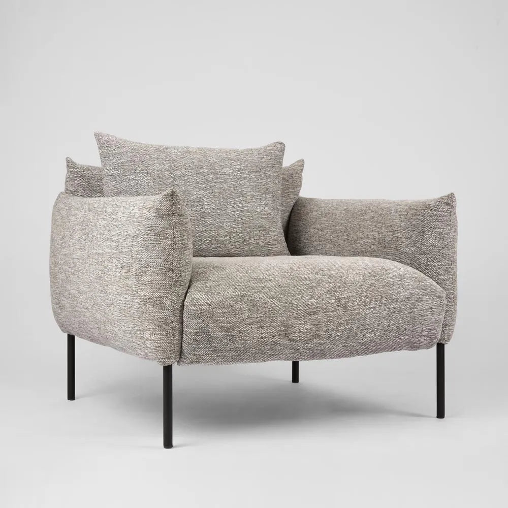 Giano Armchair - Grey Fleck