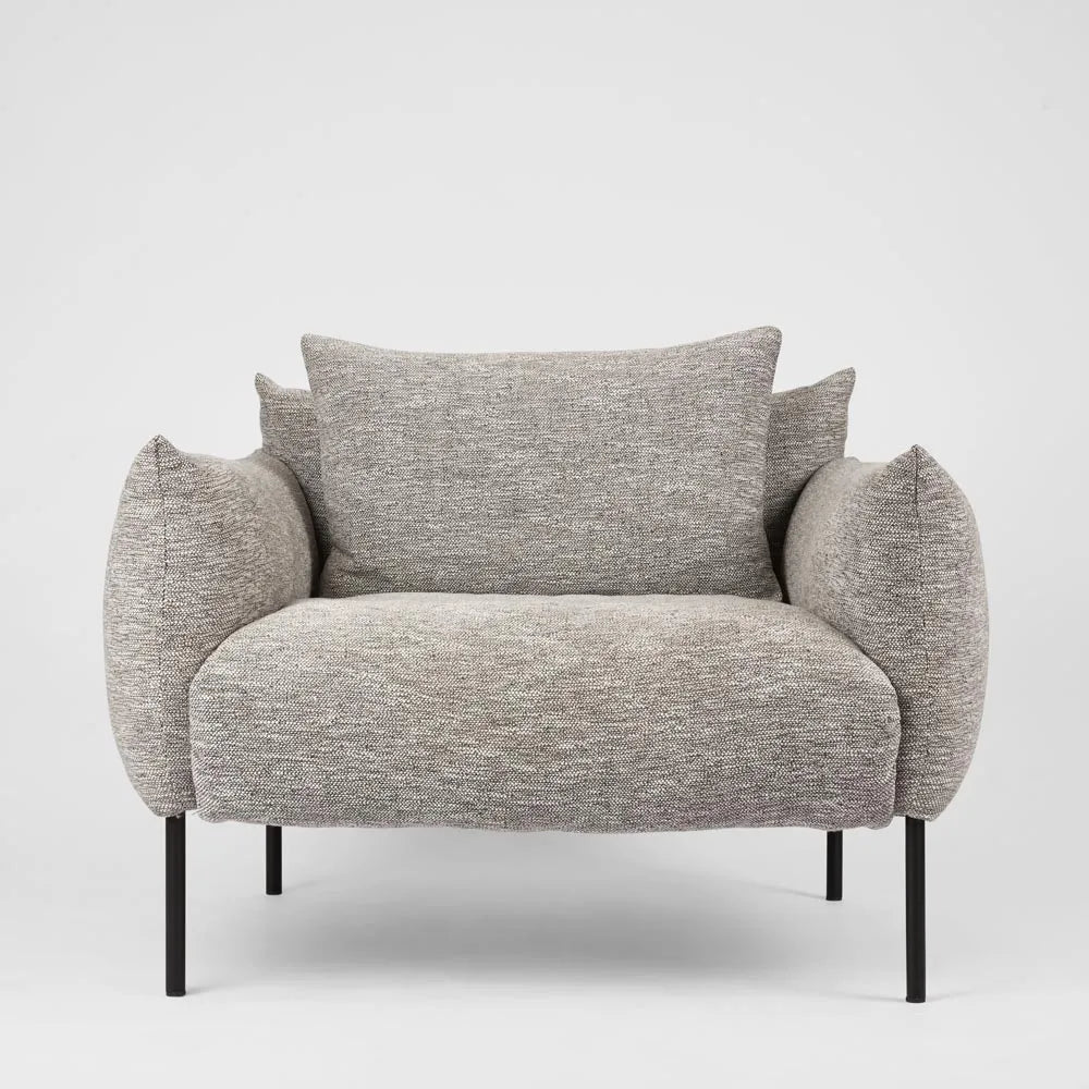 Giano Armchair - Grey Fleck