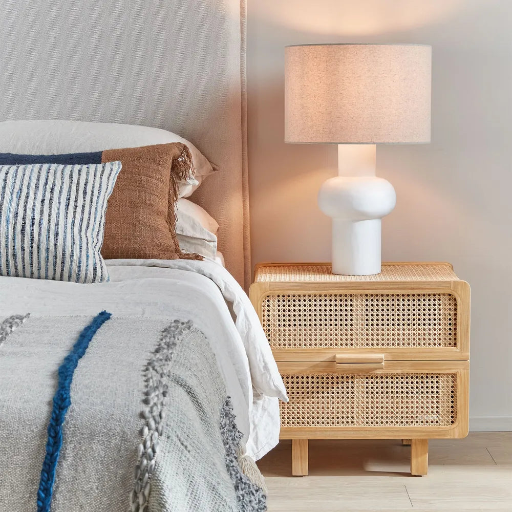Hayme Bedside Table - Natural