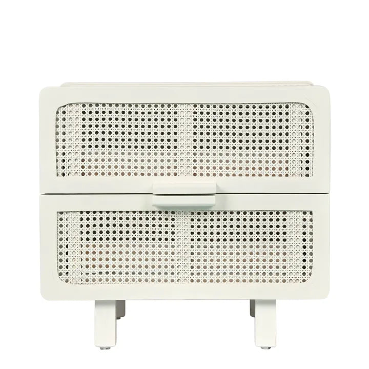 Hayme Bedside Table - Chalk