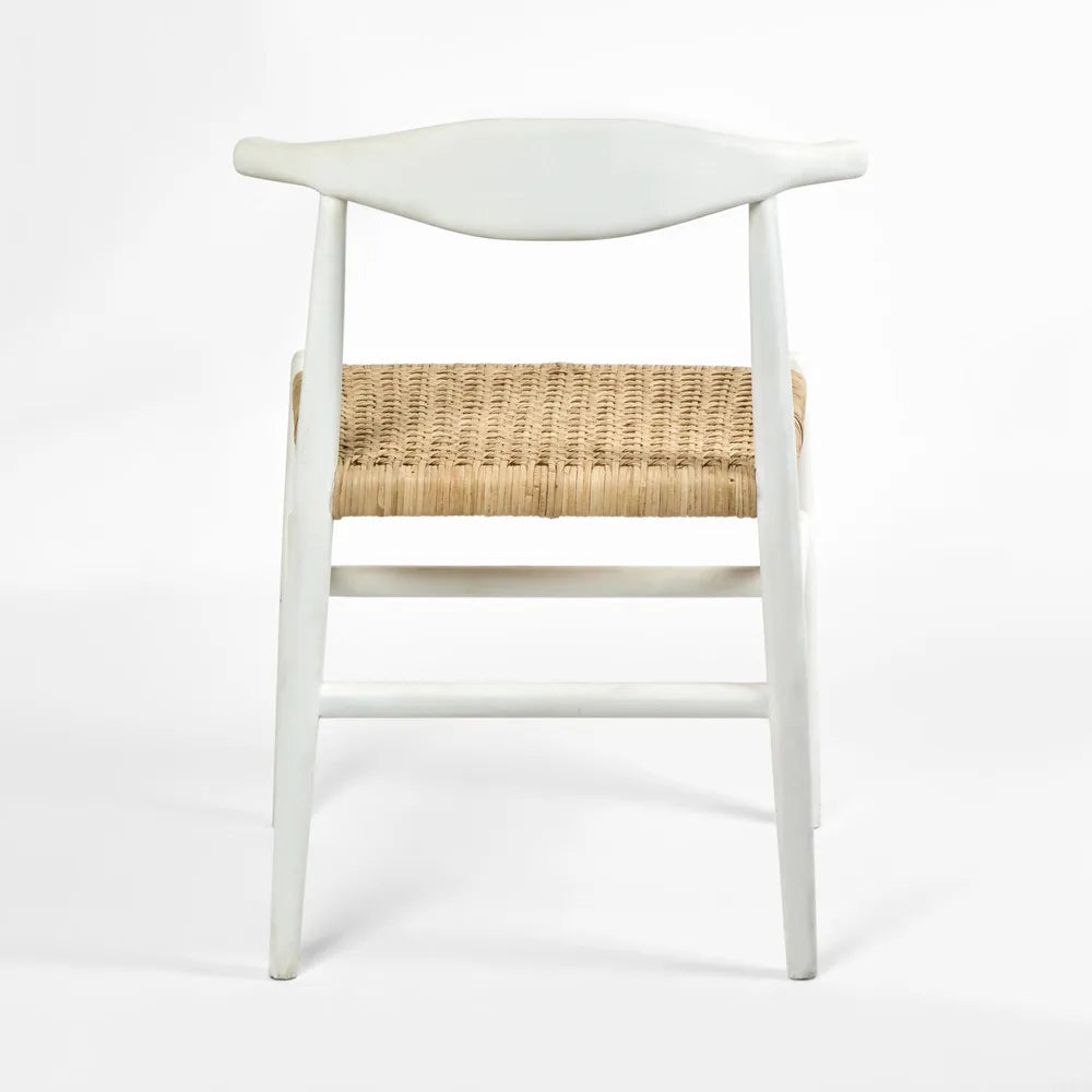 Sorren Dining Chair - White/Natural