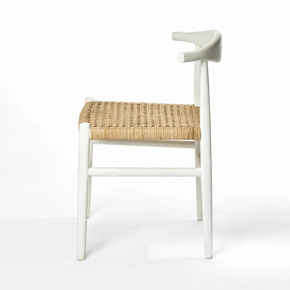 Sorren Dining Chair - White/Natural