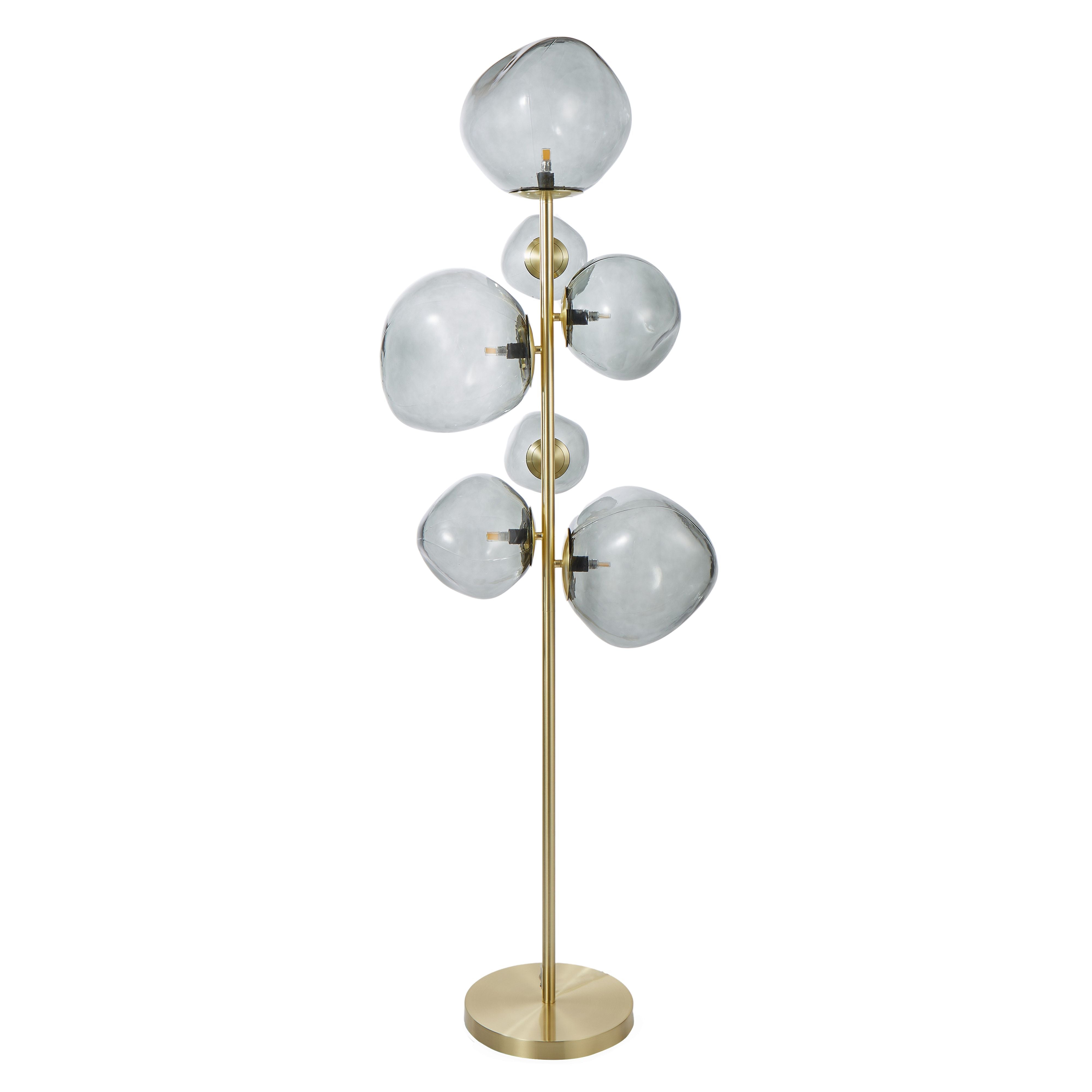 Athena Metallic Floor Lamp - Black/Gold