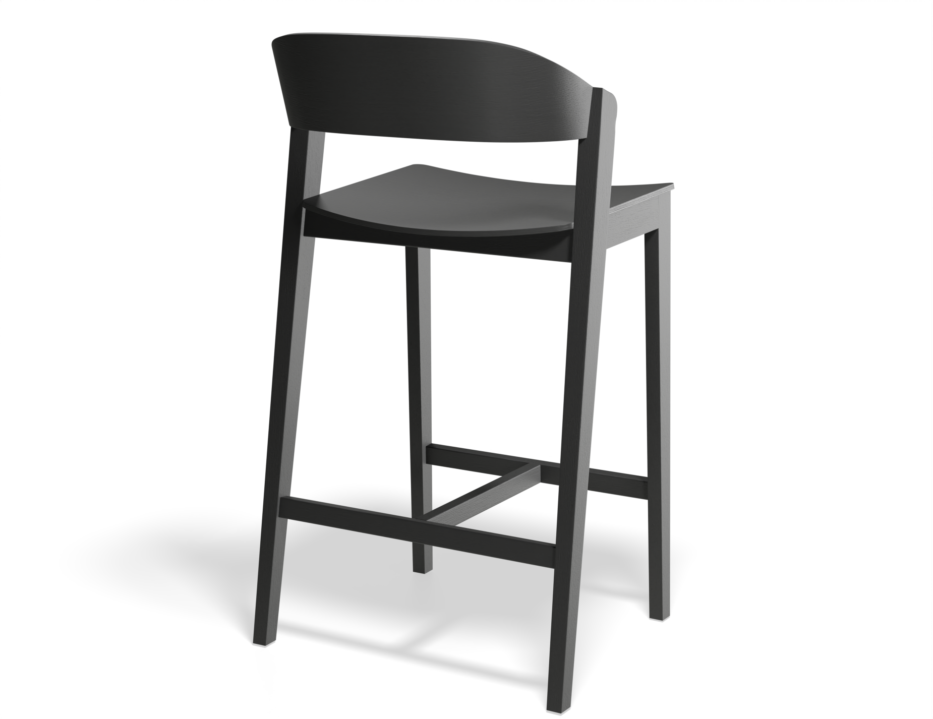Grayson Bar Stool - Black Ash