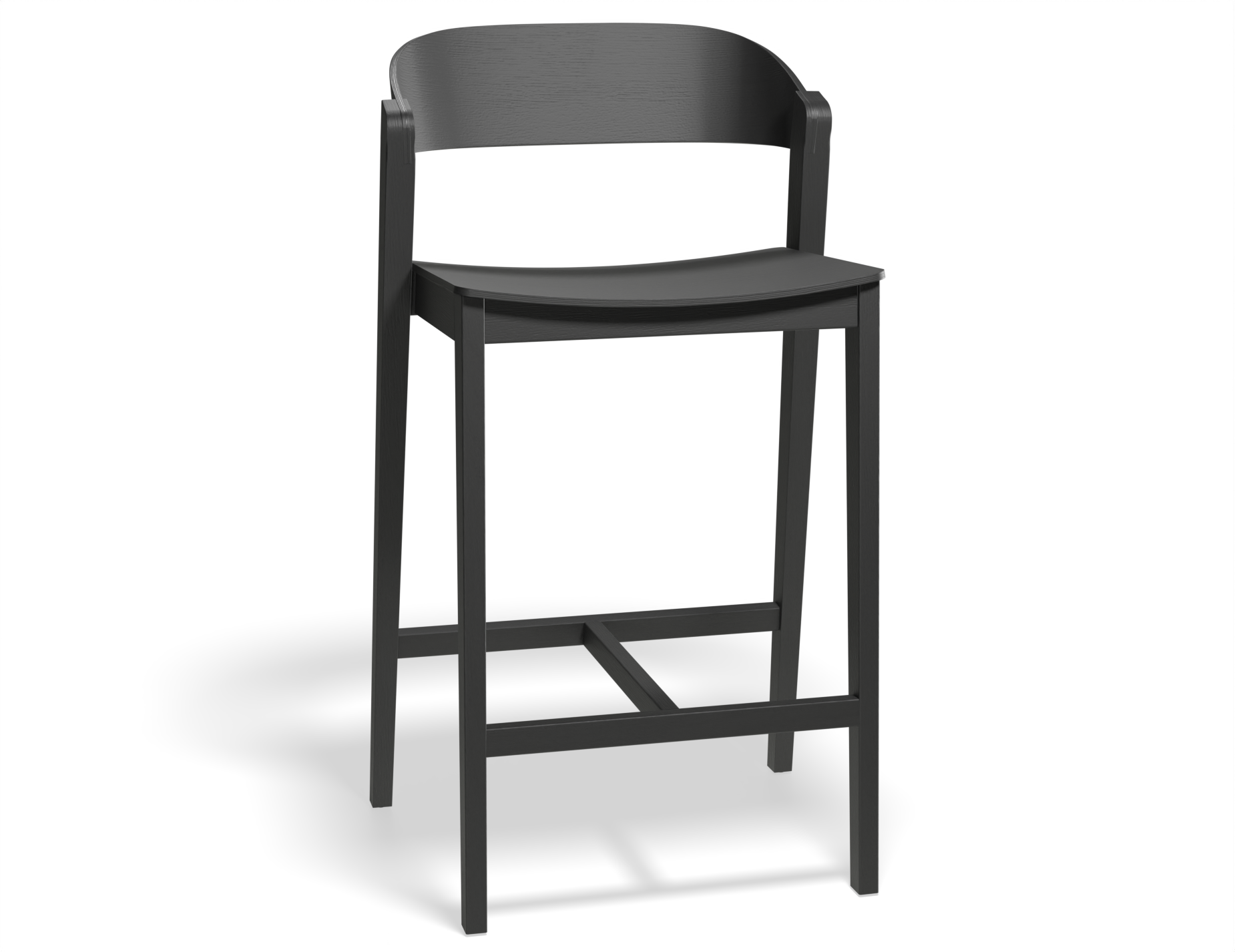 Grayson Bar Stool - Black Ash