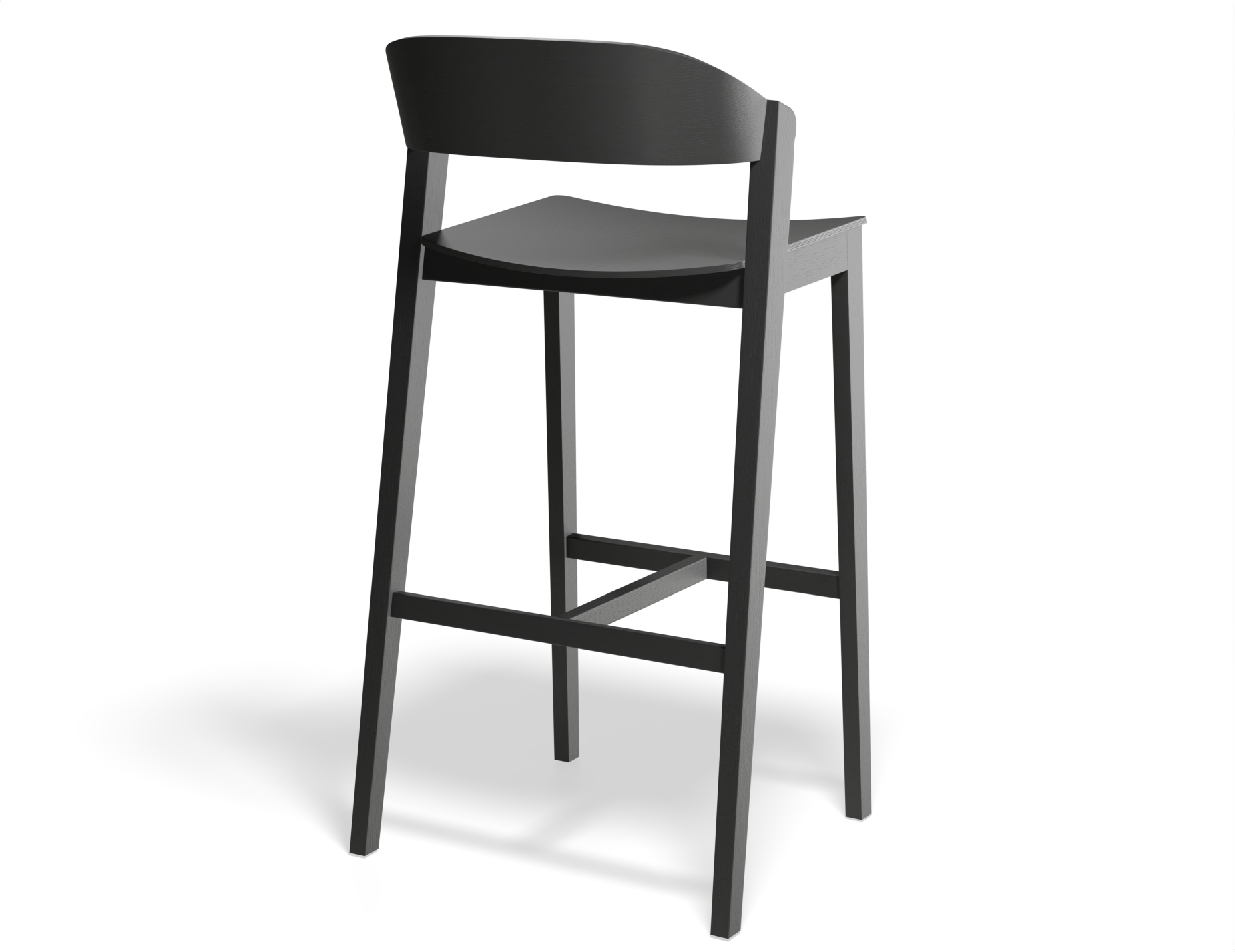 Grayson Bar Stool - Black Ash