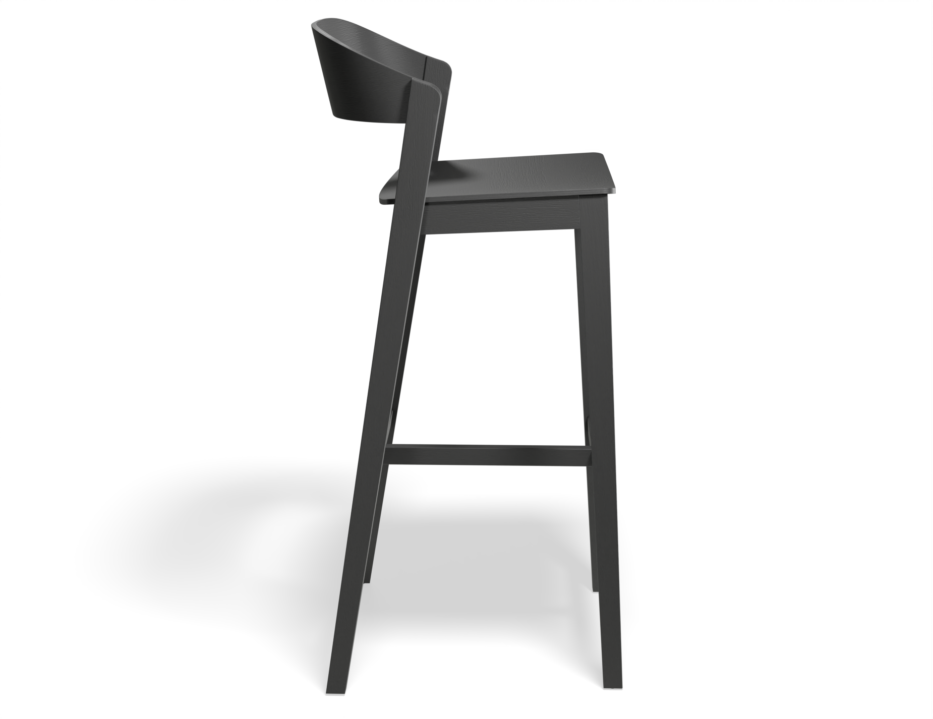 Grayson Bar Stool - Black Ash