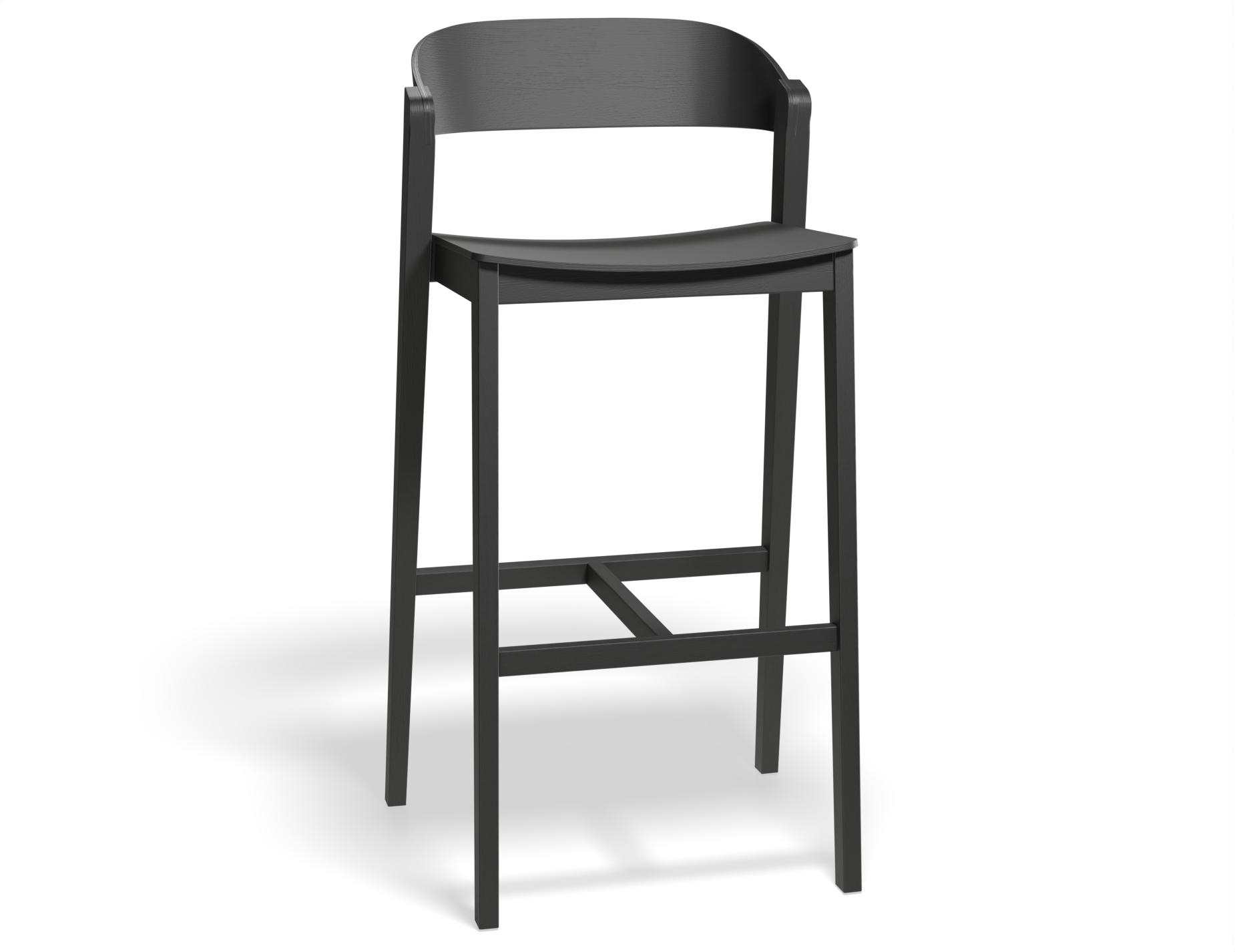 Grayson Bar Stool - Black Ash