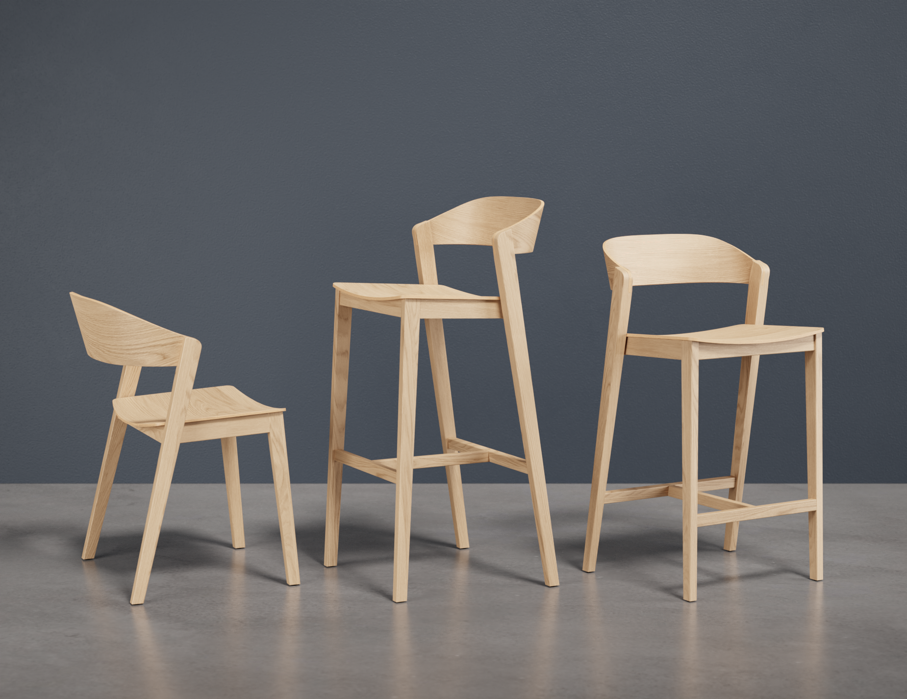 Grayson Bar Stool - Natural Ash