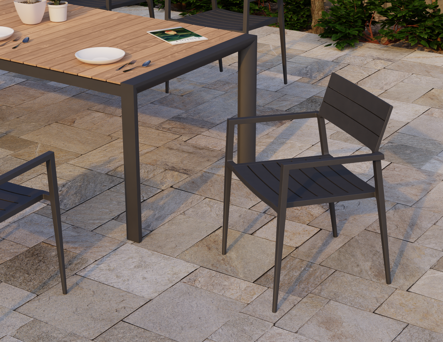 Halki Chair - Outdoor - Charcoal