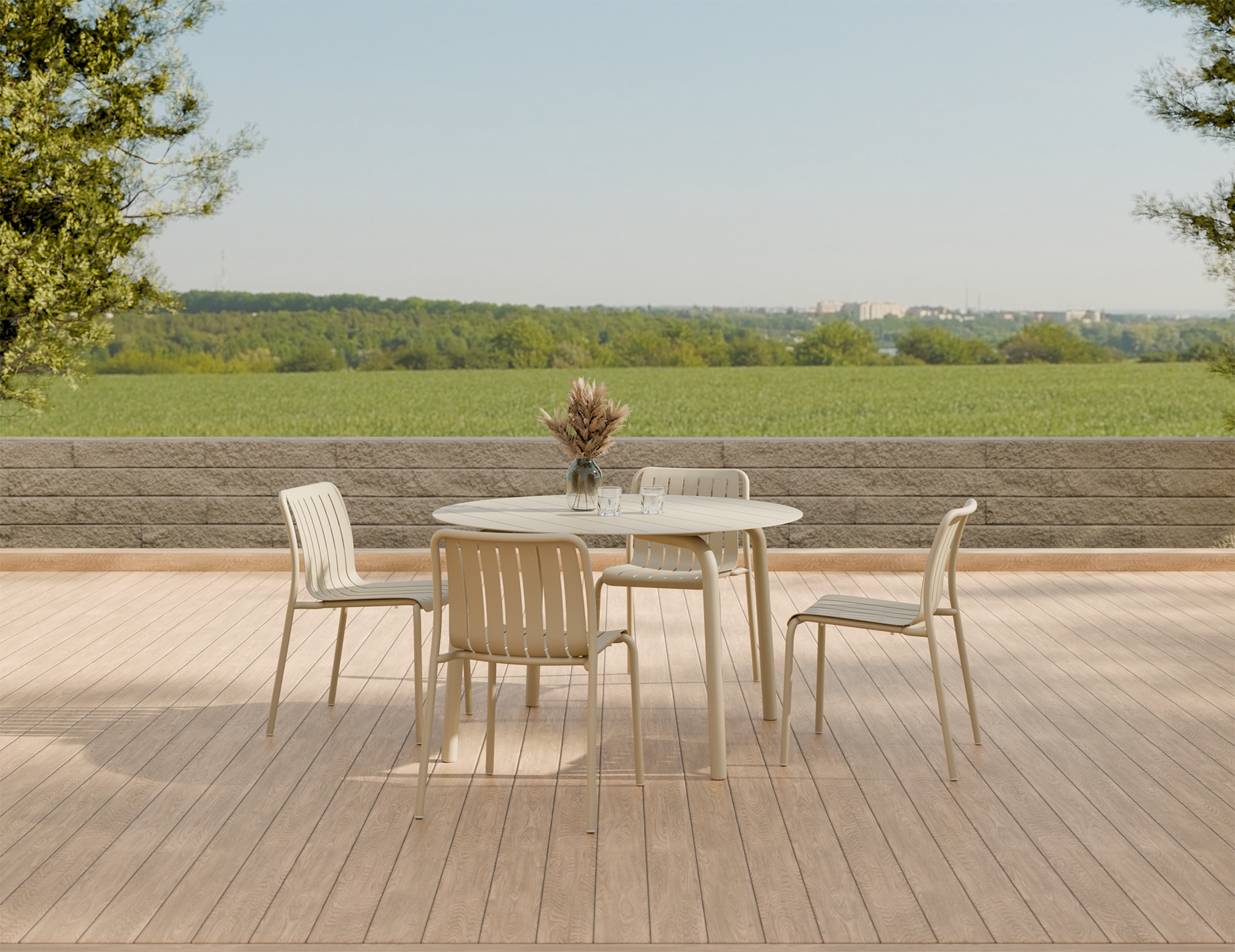 Roku Round Dining Table - Outdoor