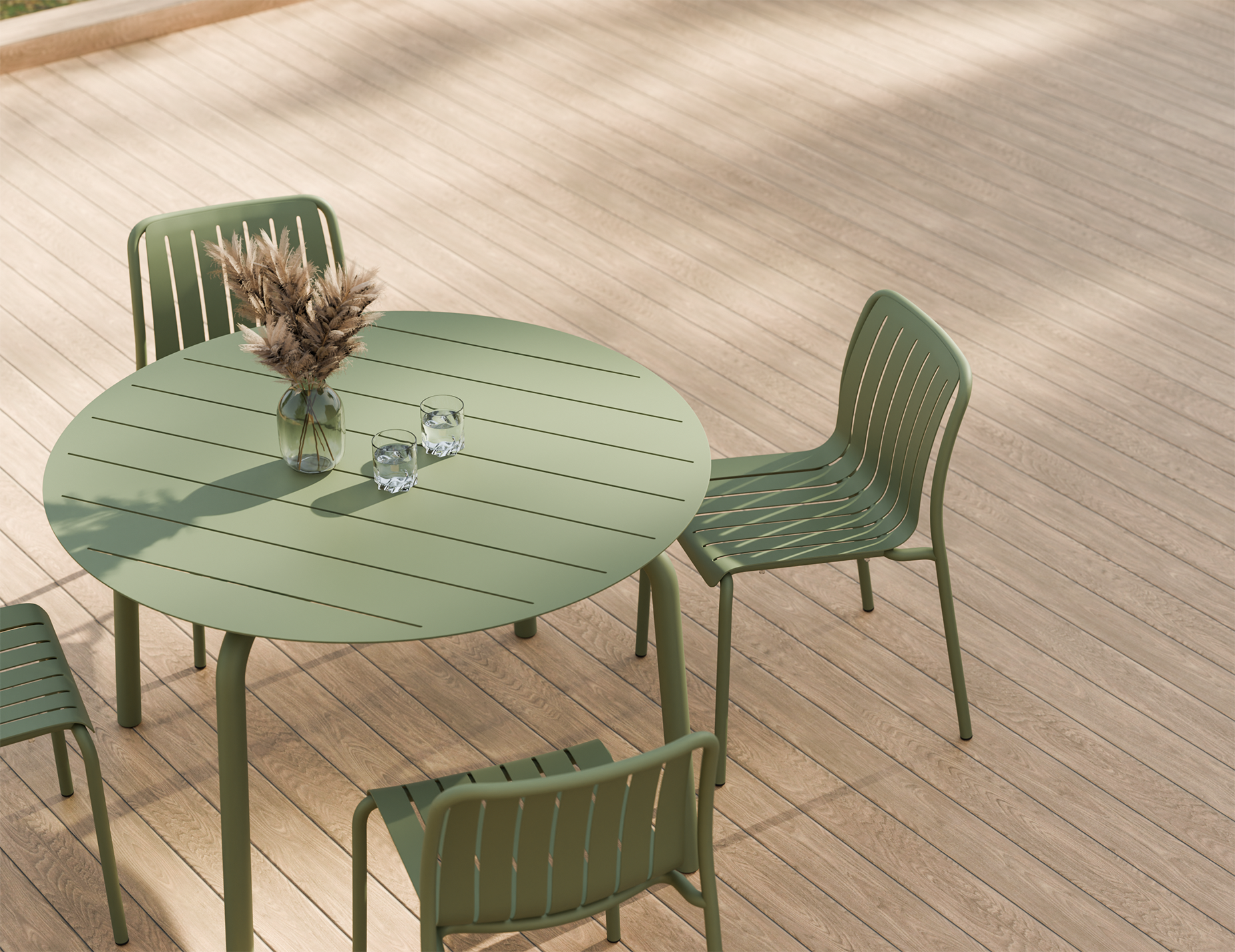 Roku Round Dining Table - Outdoor