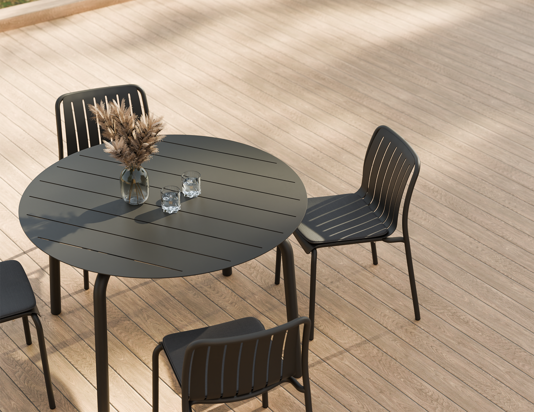 Roku Round Dining Table - Outdoor