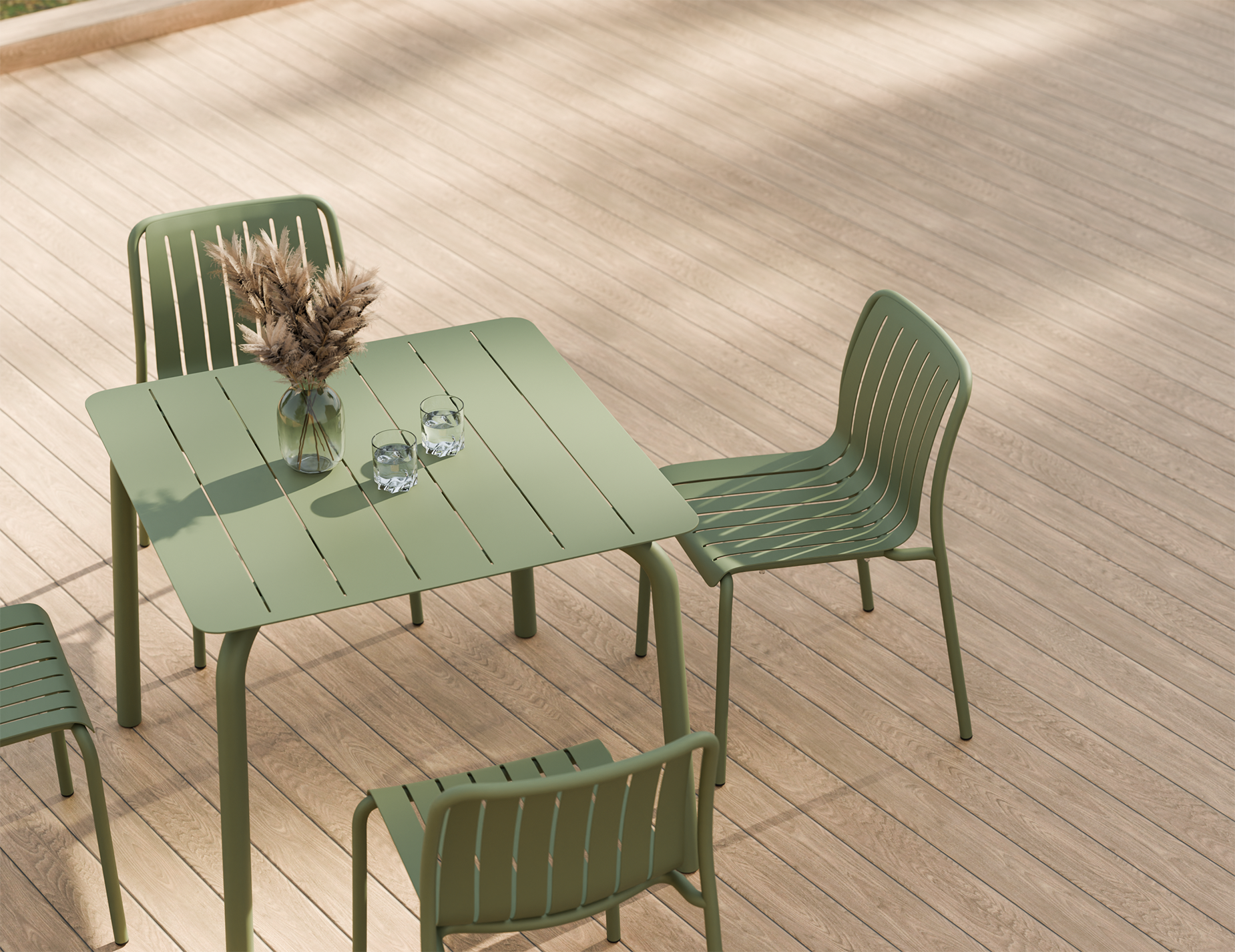 Roku Square Dining Table - Outdoor