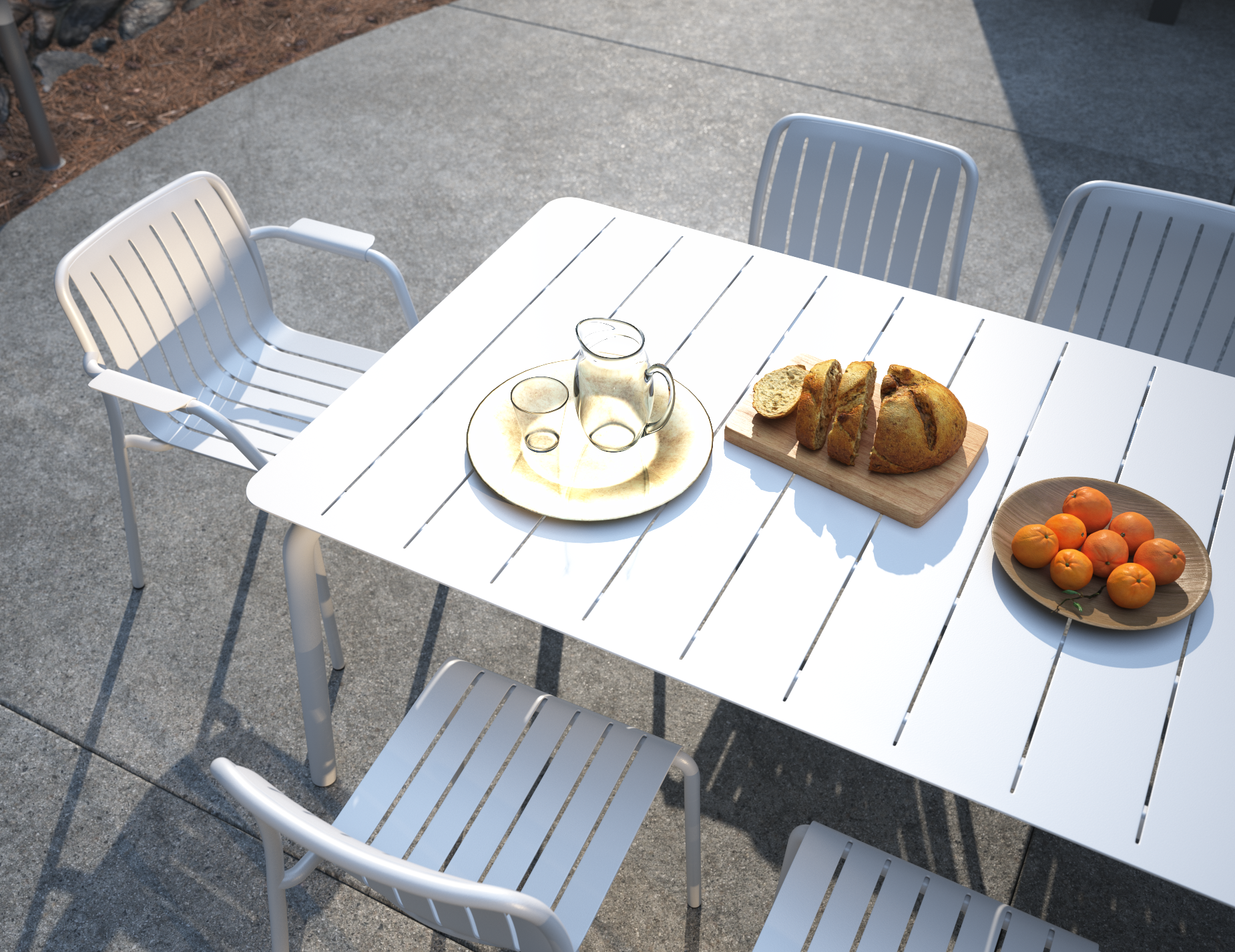 Roku Dining Table - Matt White