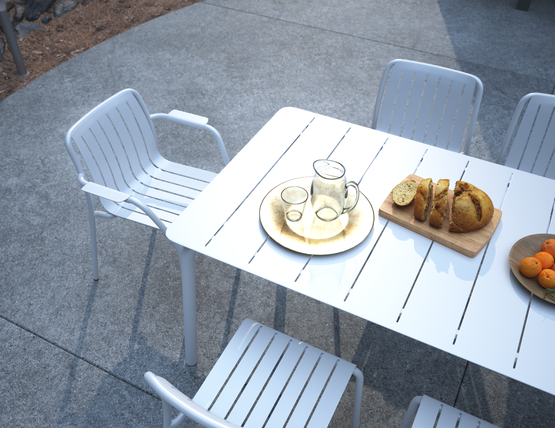 Roku Dining Table - Matt White