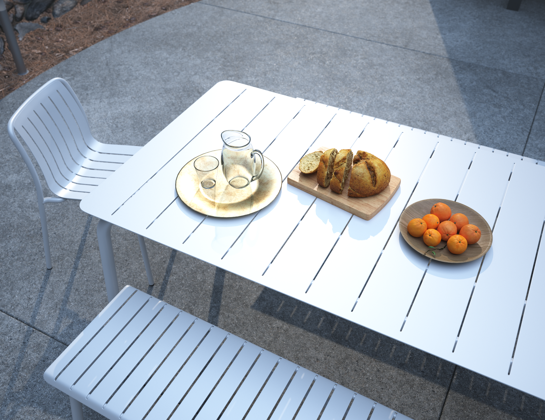 Roku Dining Table - Matt White