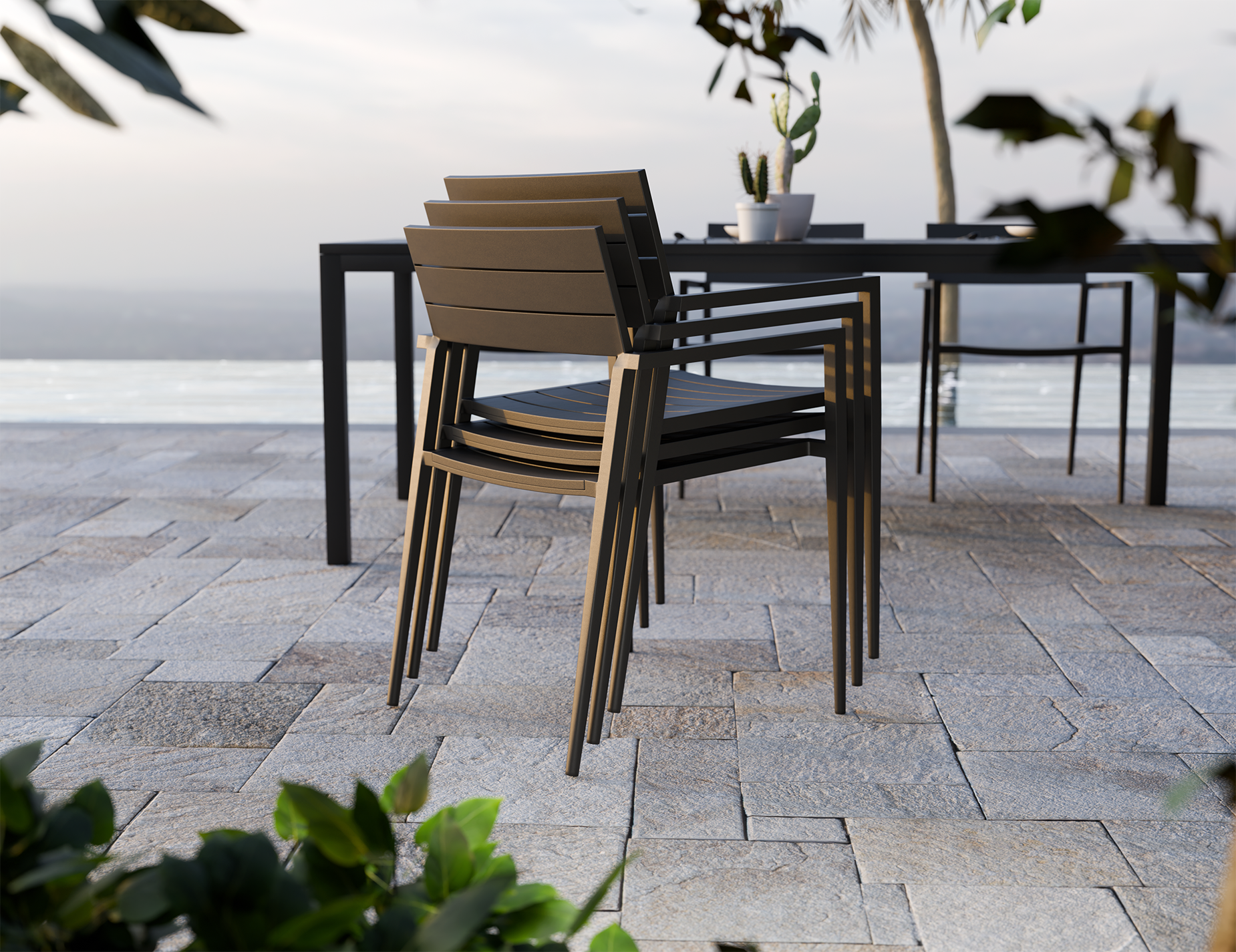 Halki Chair - Outdoor - Charcoal