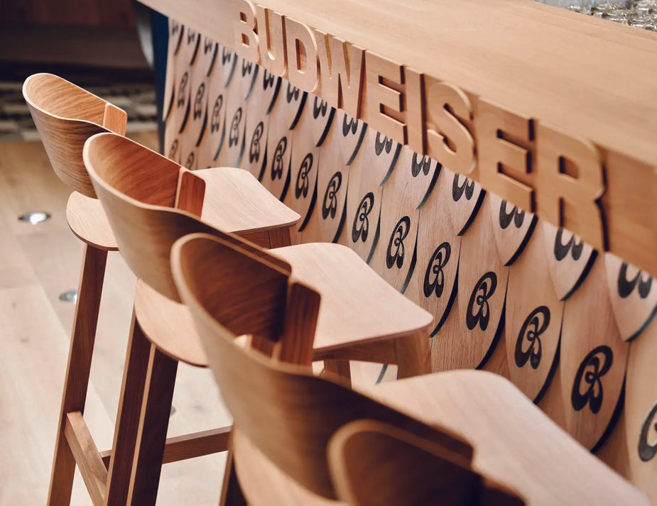 Merano Bar Stool - Natural Oak