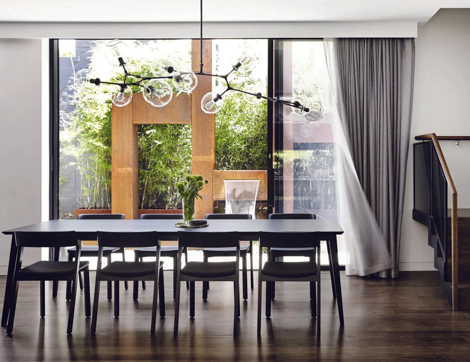 Merano Chair - Black Stained/Black Pad