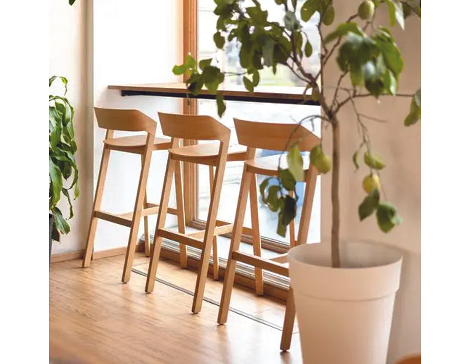 Merano Bar Stool - Natural Oak