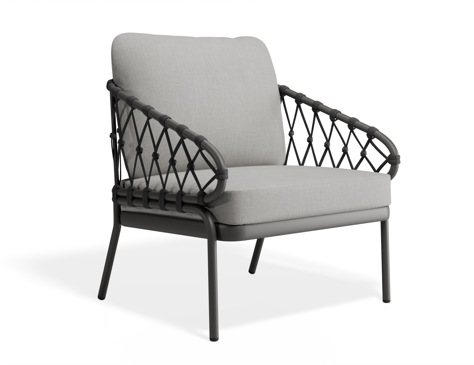 Kara Lounge Chair - Outdoor - Single - Charcoal