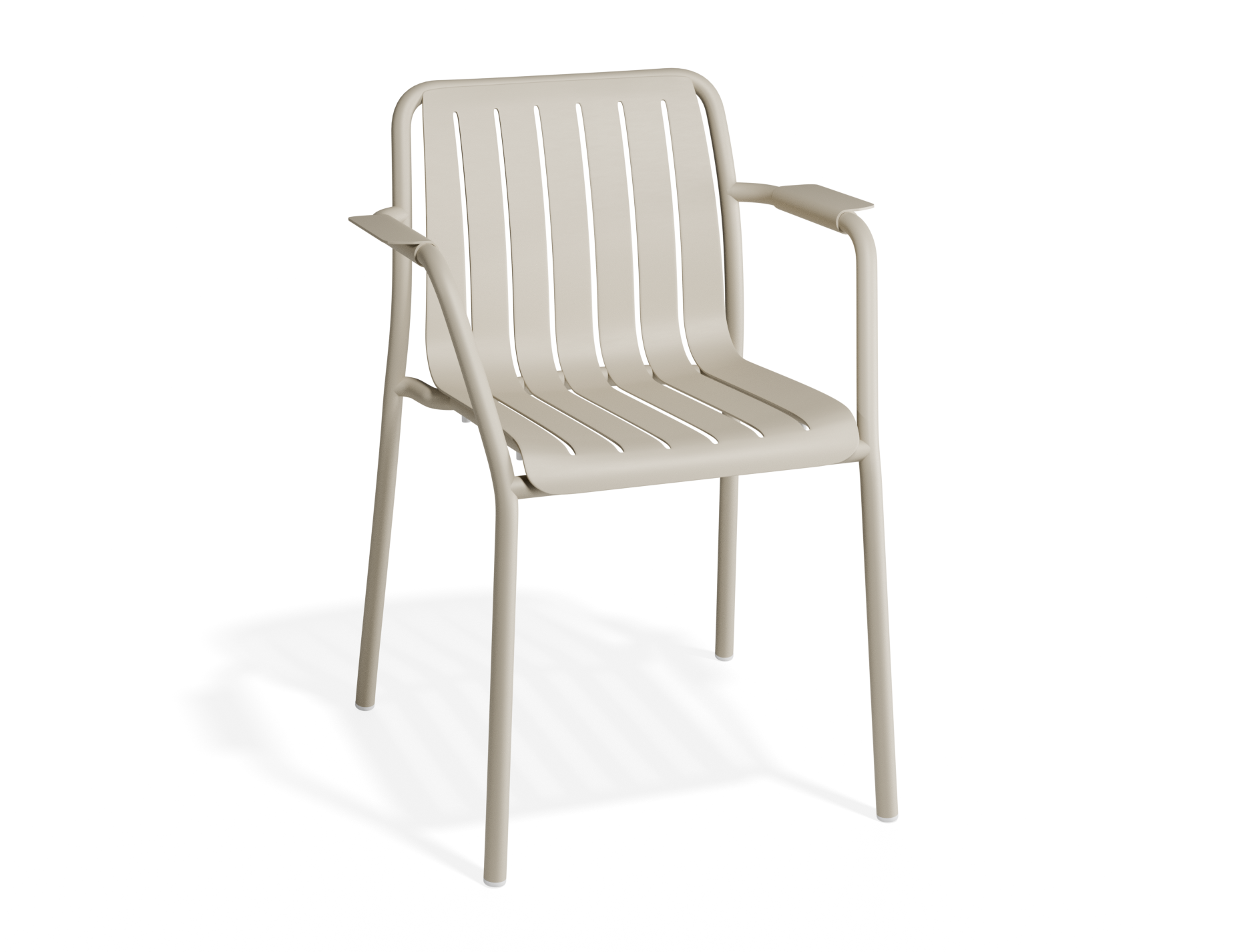 Roku Dining Armchair - Outdoor - Matt Latte