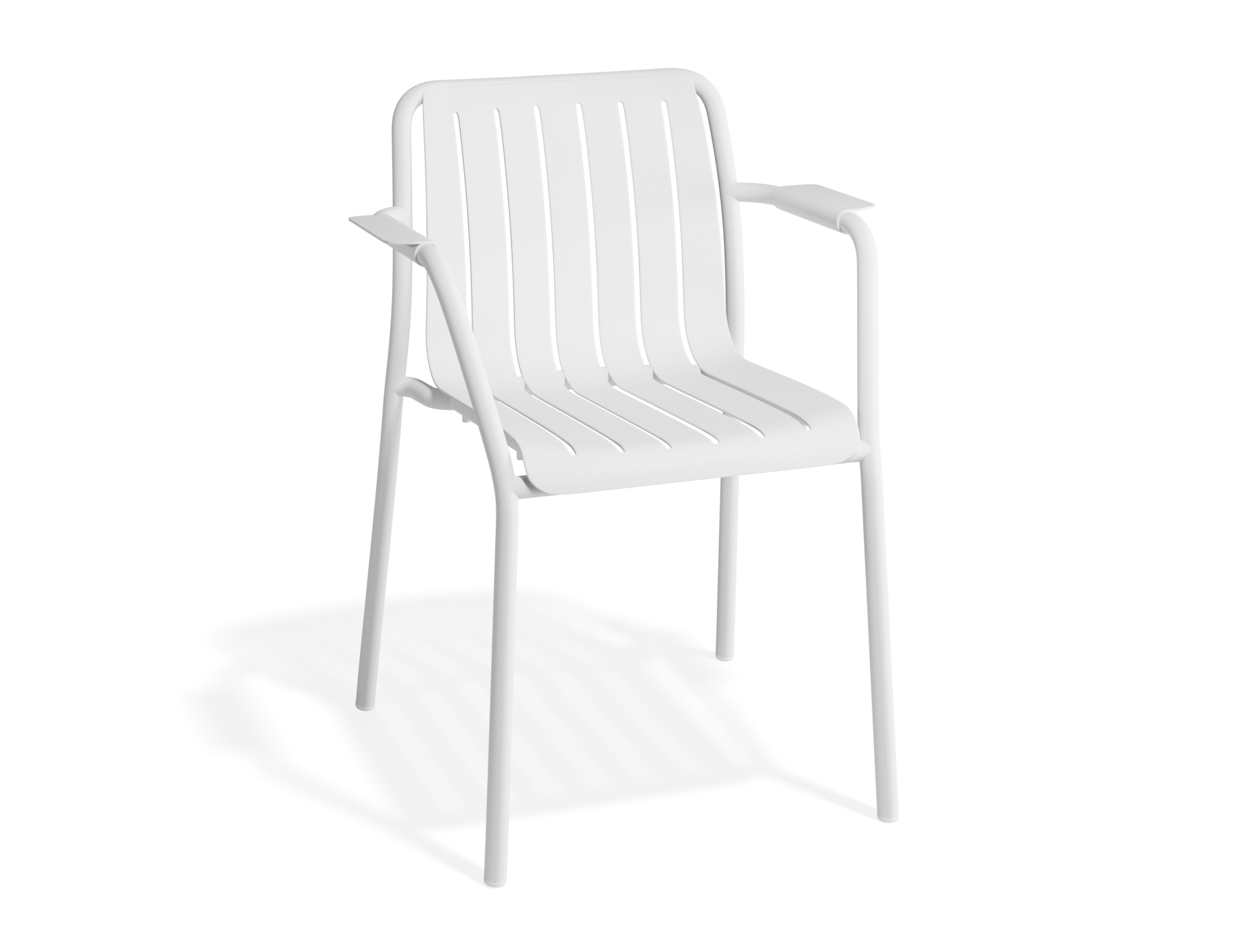 Roku Dining Armchair - Outdoor - Matte White