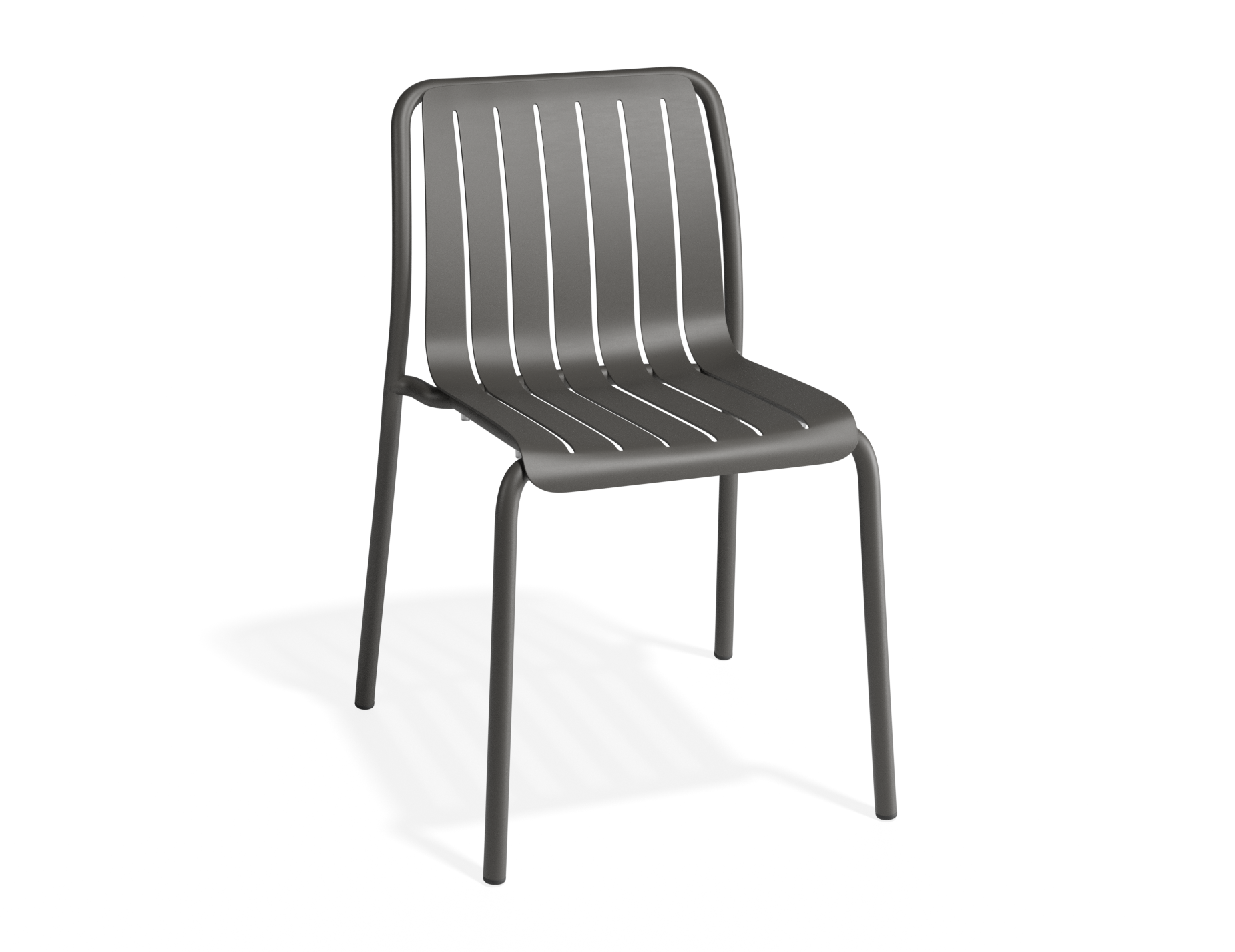 Roku Dining Chair - Outdoor - Matt Charcoal