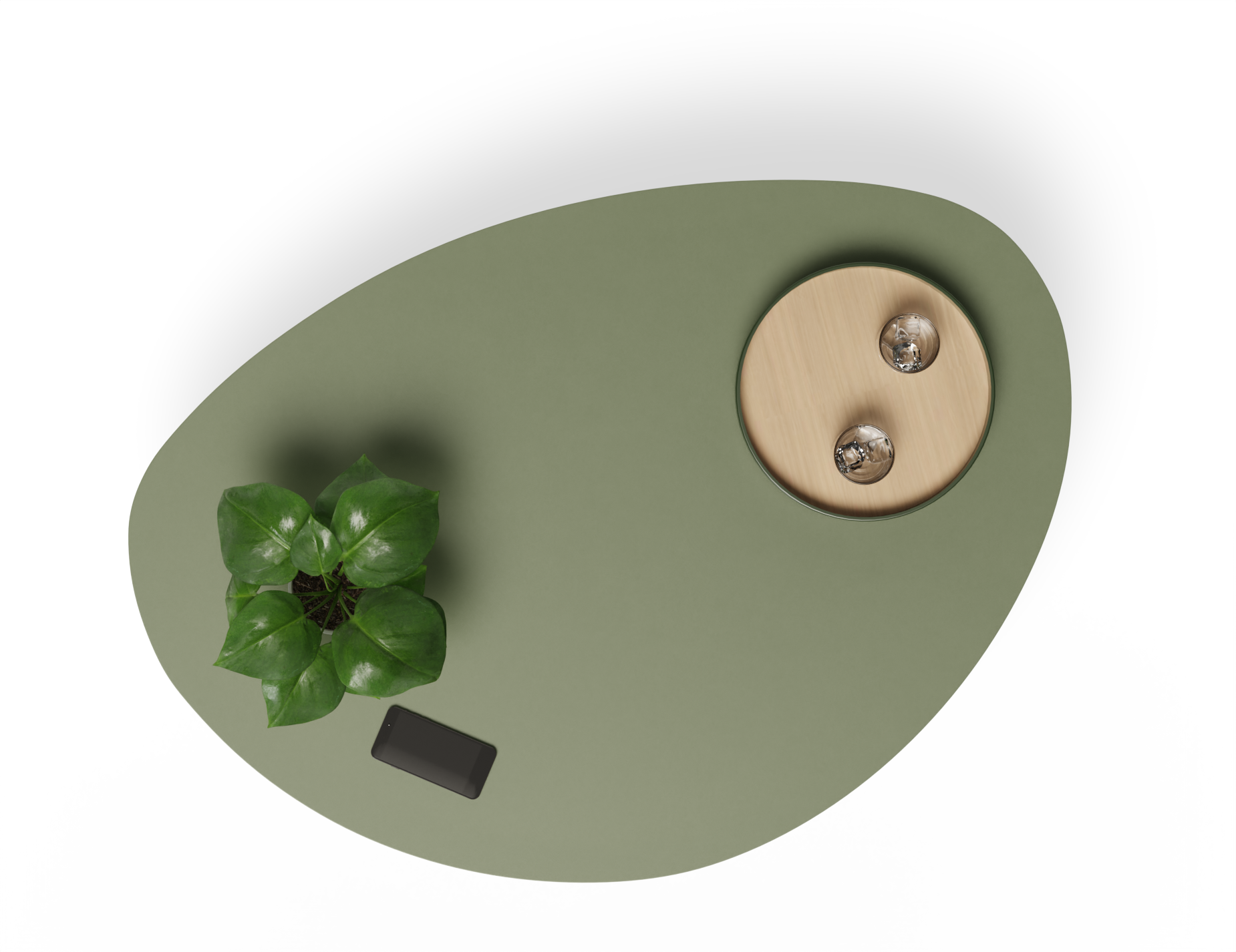 Cetara Outdoor Coffee Table - Eucalyptus Green