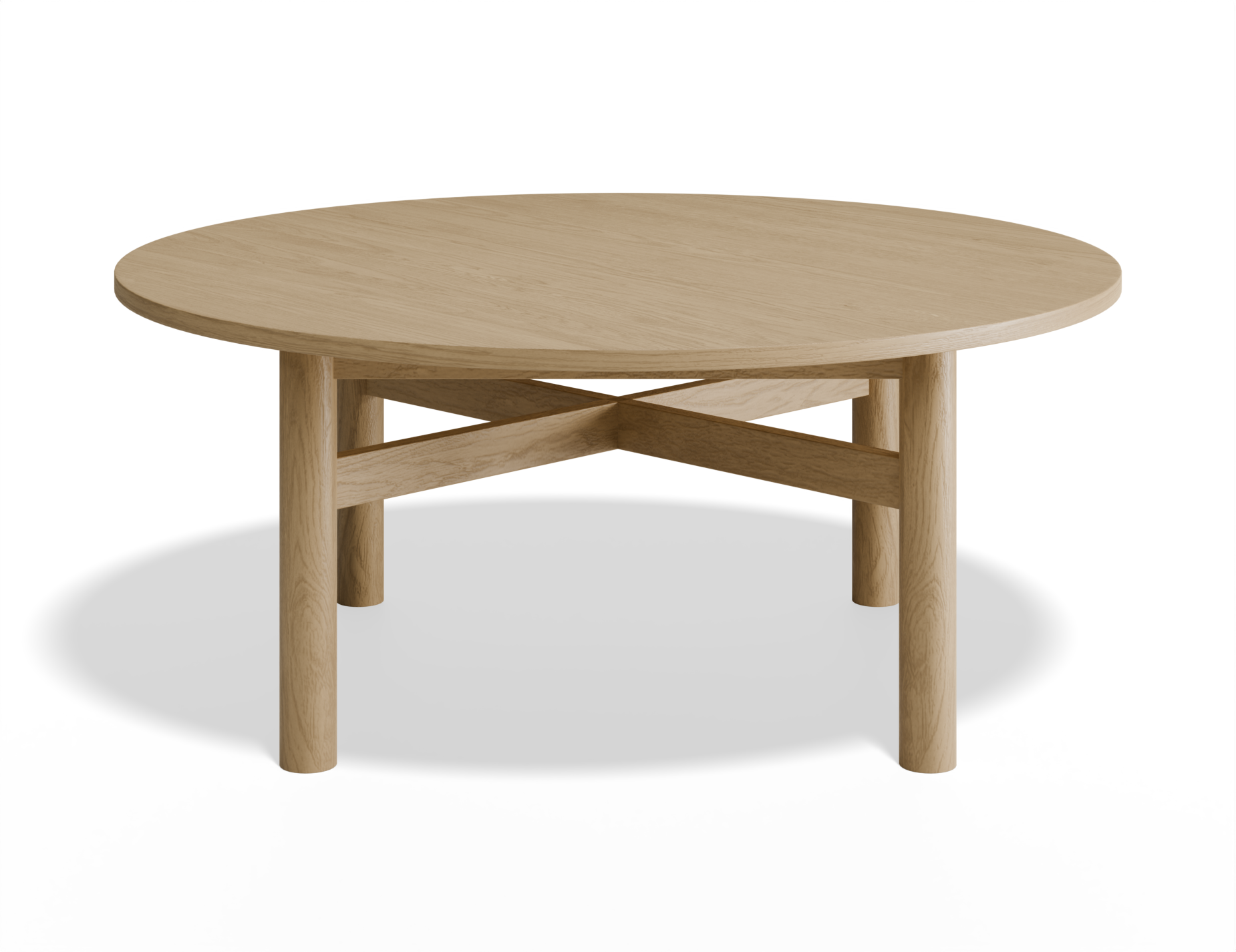 Nordica Solid Oak Round Coffee Table