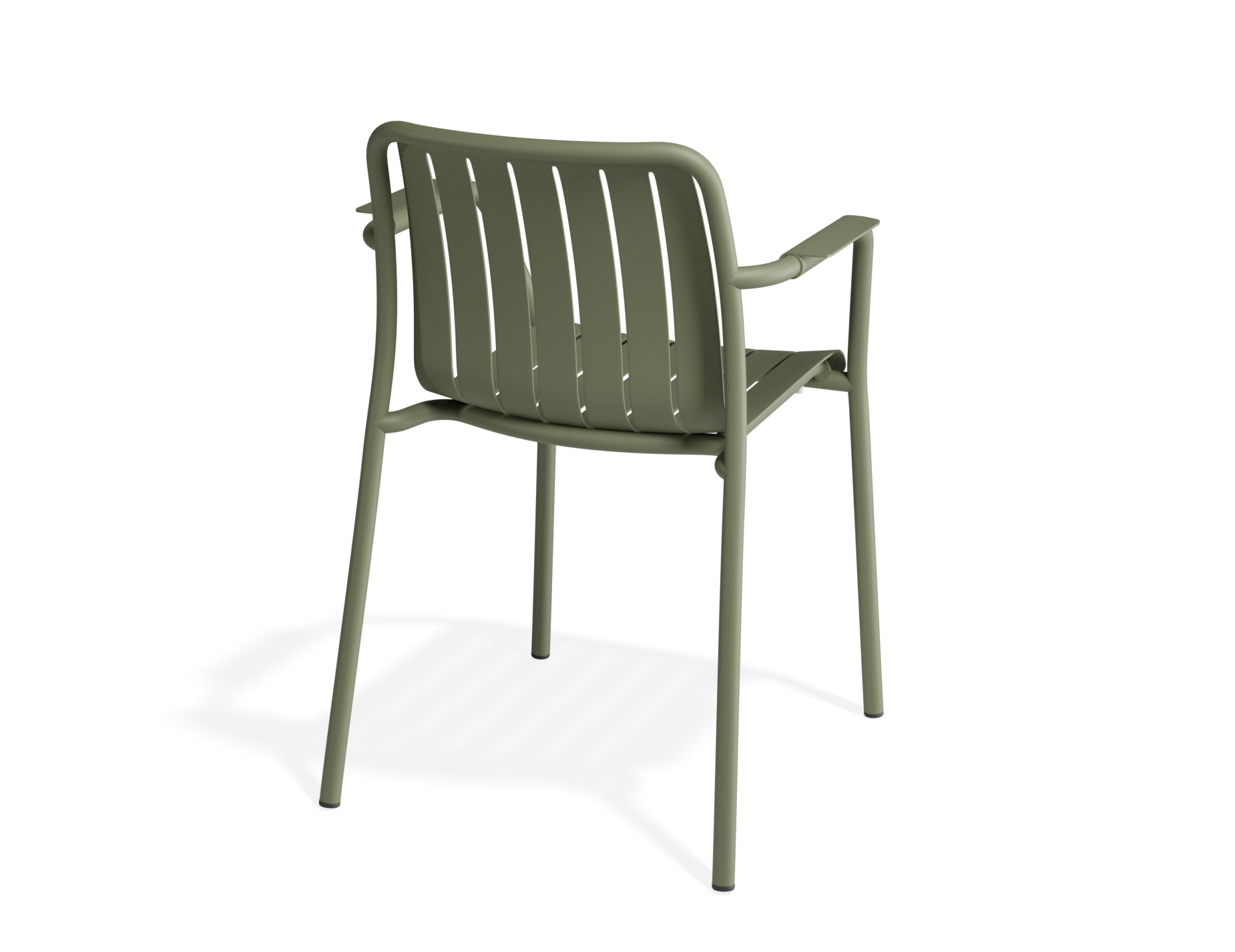 Roku Dining Armchair - Outdoor - Matt Eucalyptus Green