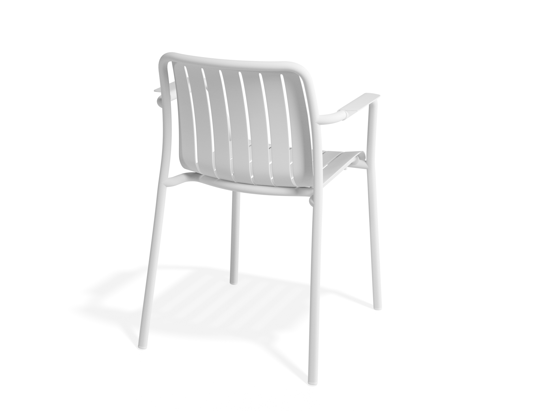 Roku Dining Armchair - Outdoor - Matte White