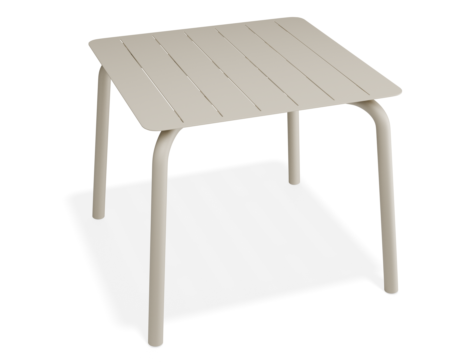 Roku Square Dining Table - Outdoor - Matte Latte