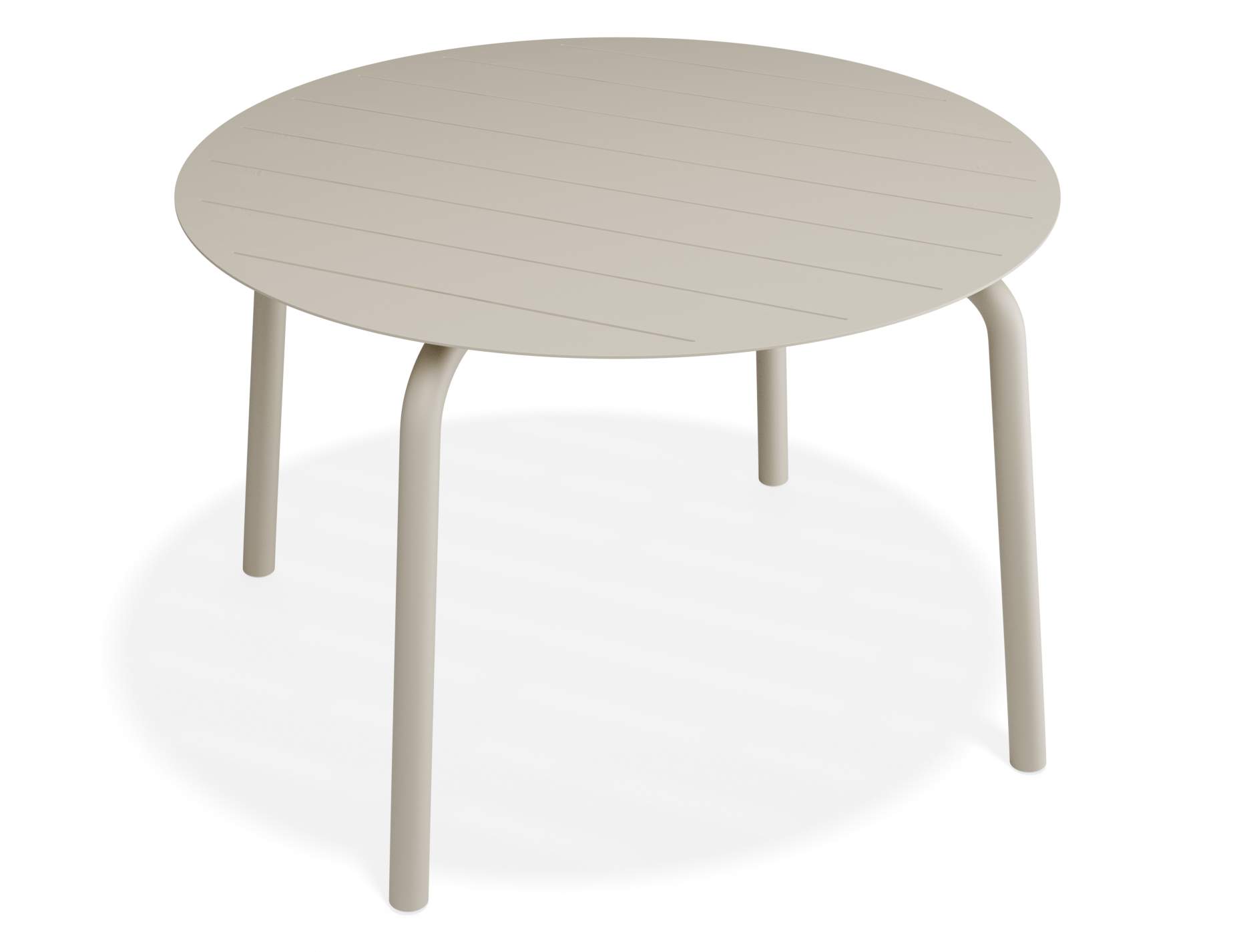 Roku Round Dining Table - Outdoor - Matte Latte