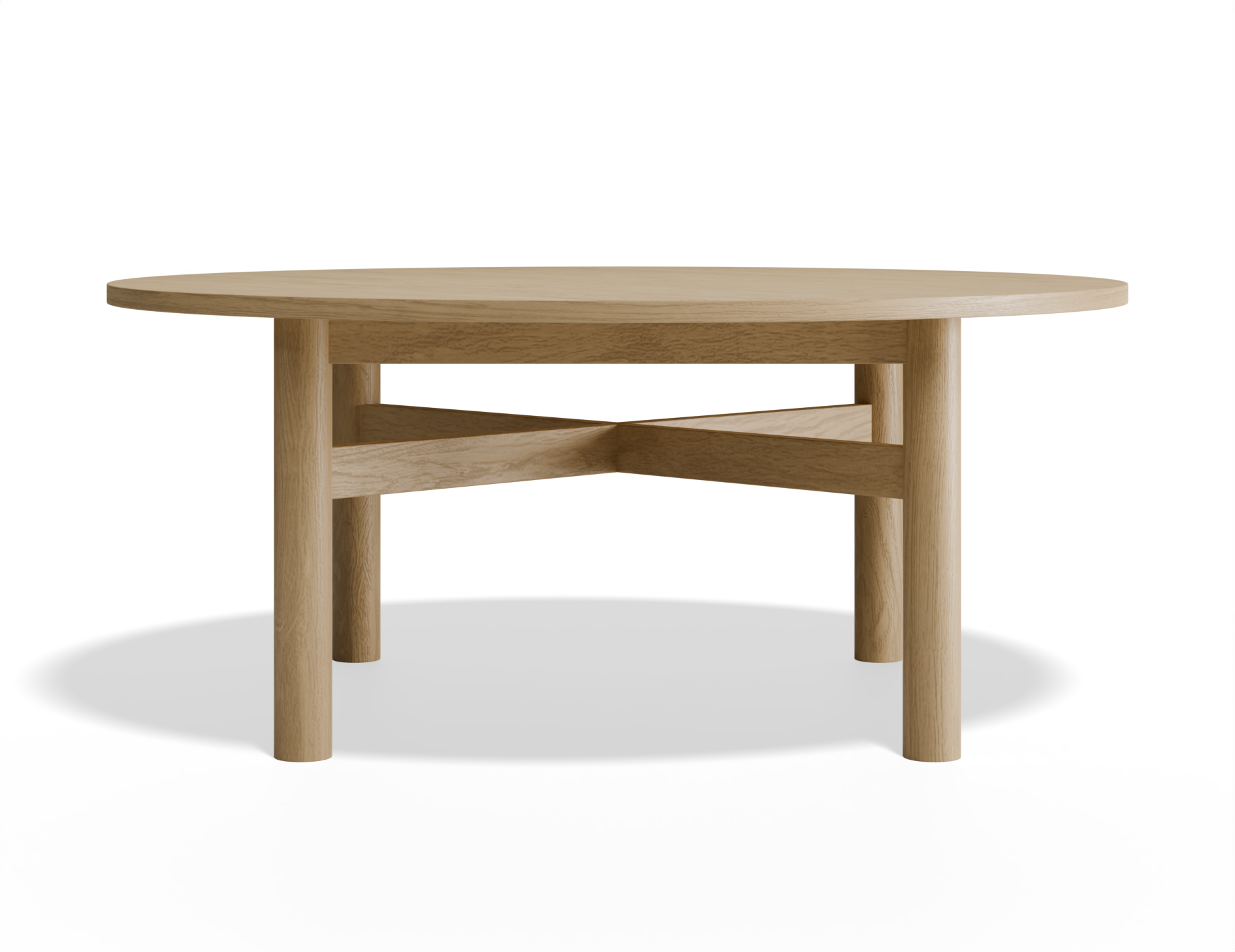 Nordica Solid Oak Round Coffee Table