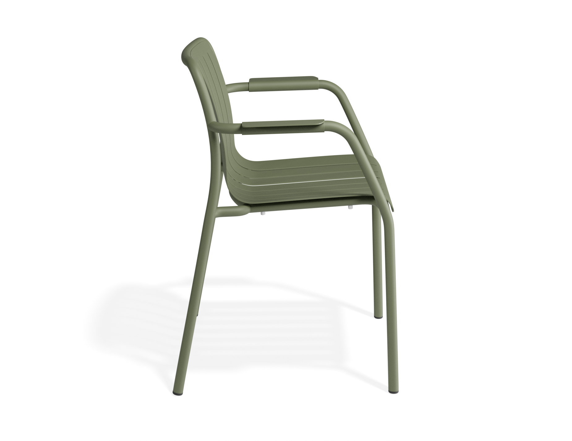 Roku Dining Armchair - Outdoor - Matt Eucalyptus Green