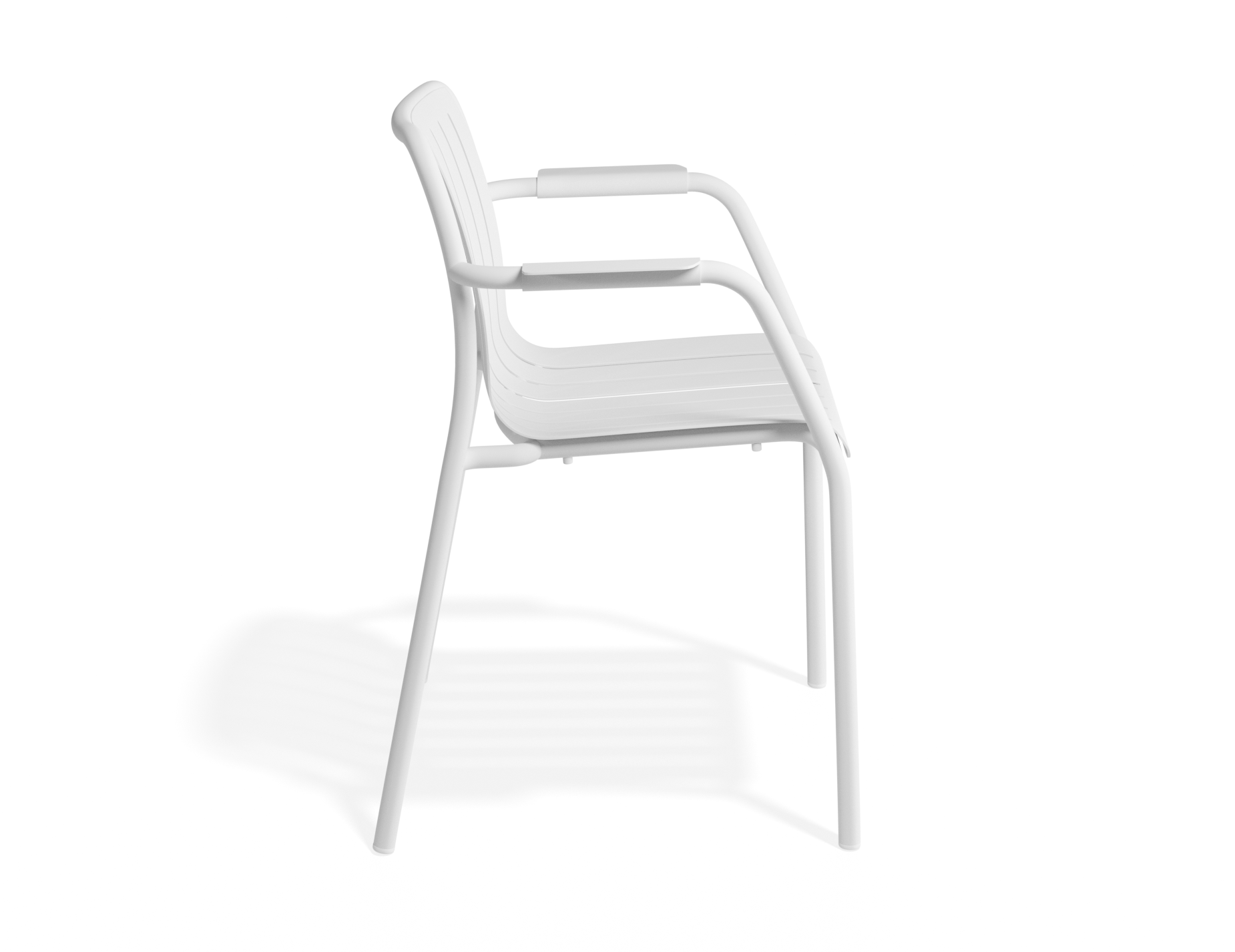 Roku Dining Armchair - Outdoor - Matte White