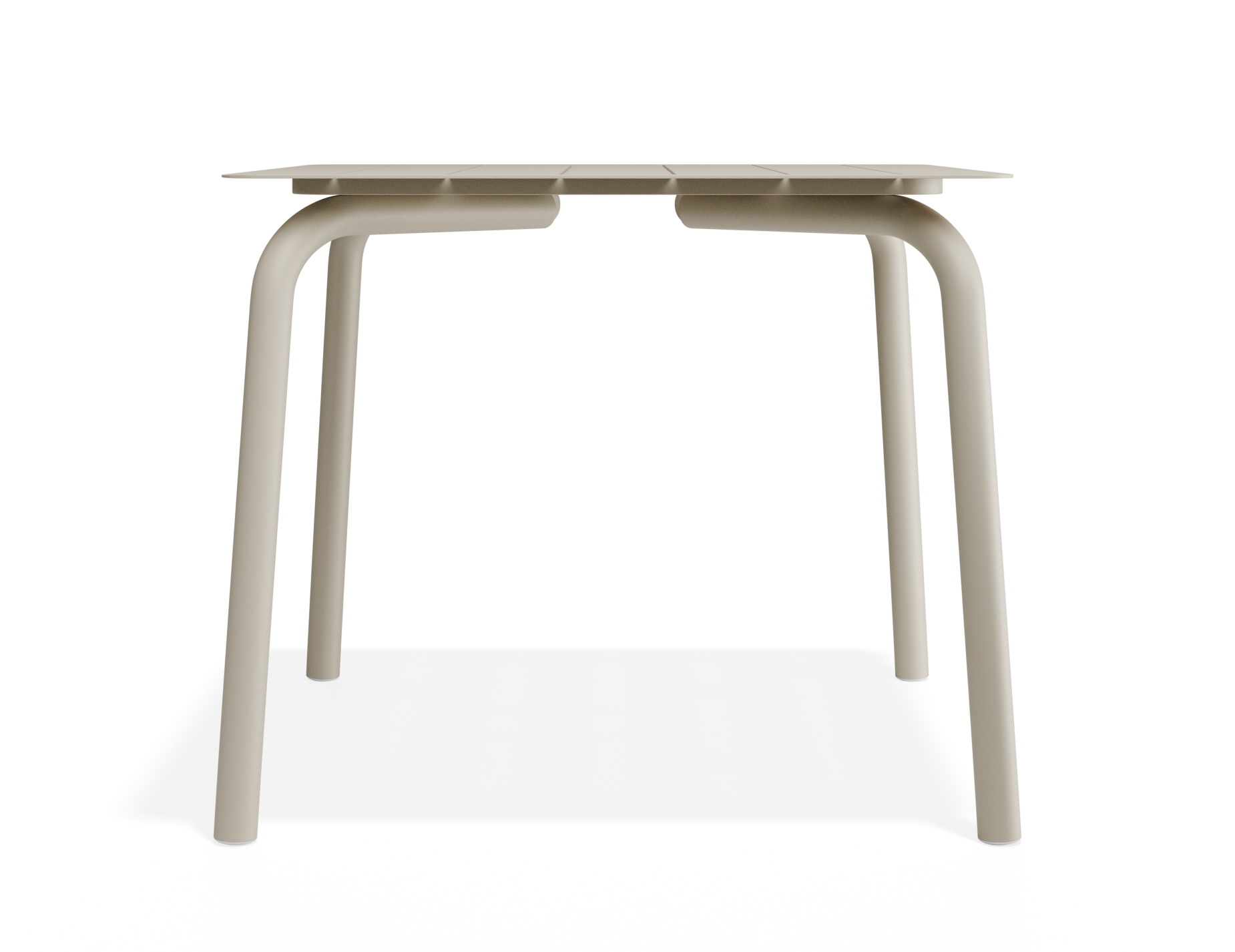 Roku Square Dining Table - Outdoor - Matte Latte