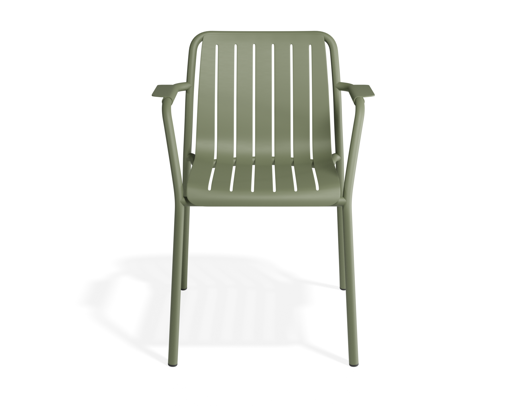 Roku Dining Armchair - Outdoor - Matt Eucalyptus Green