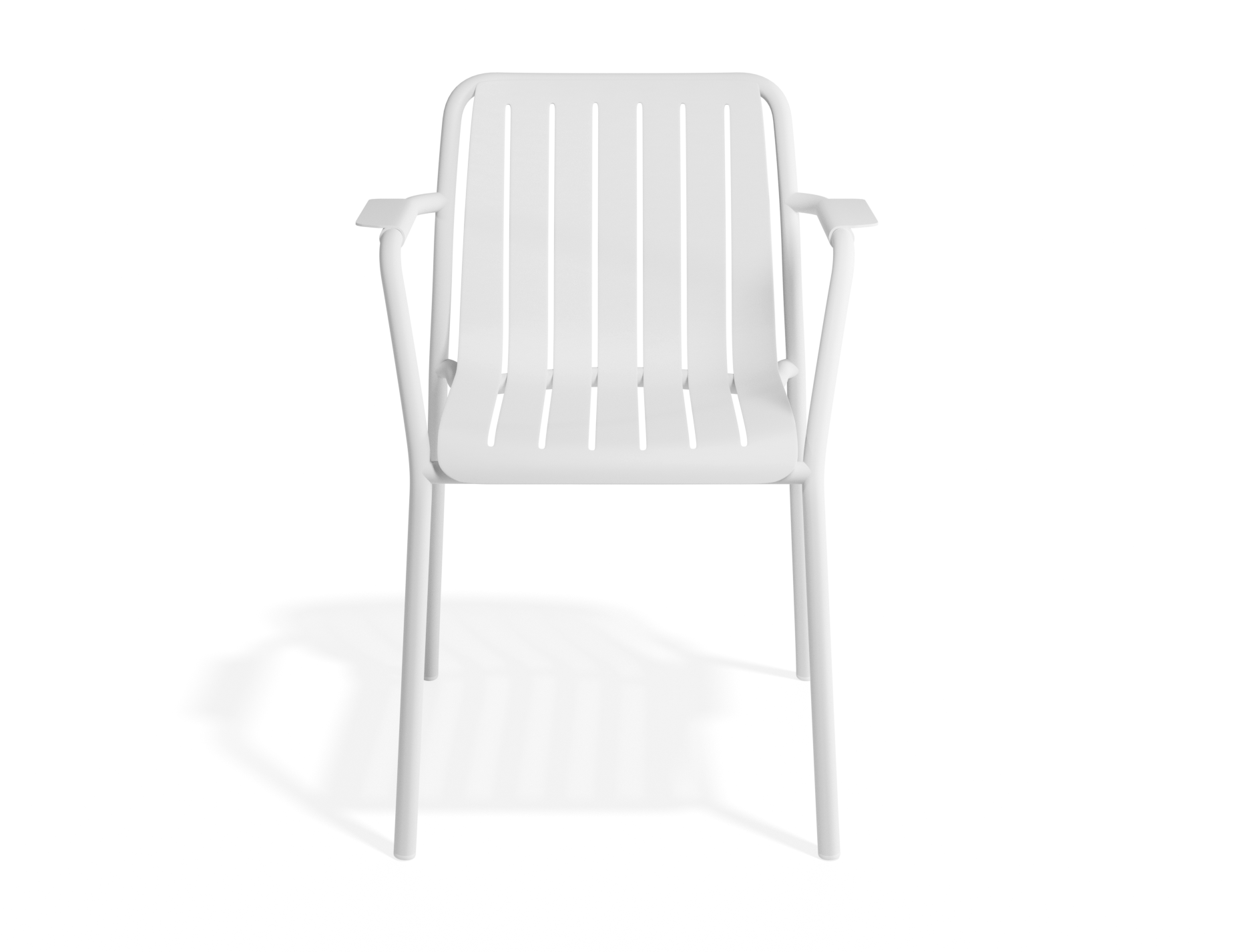 Roku Dining Armchair - Outdoor - Matte White