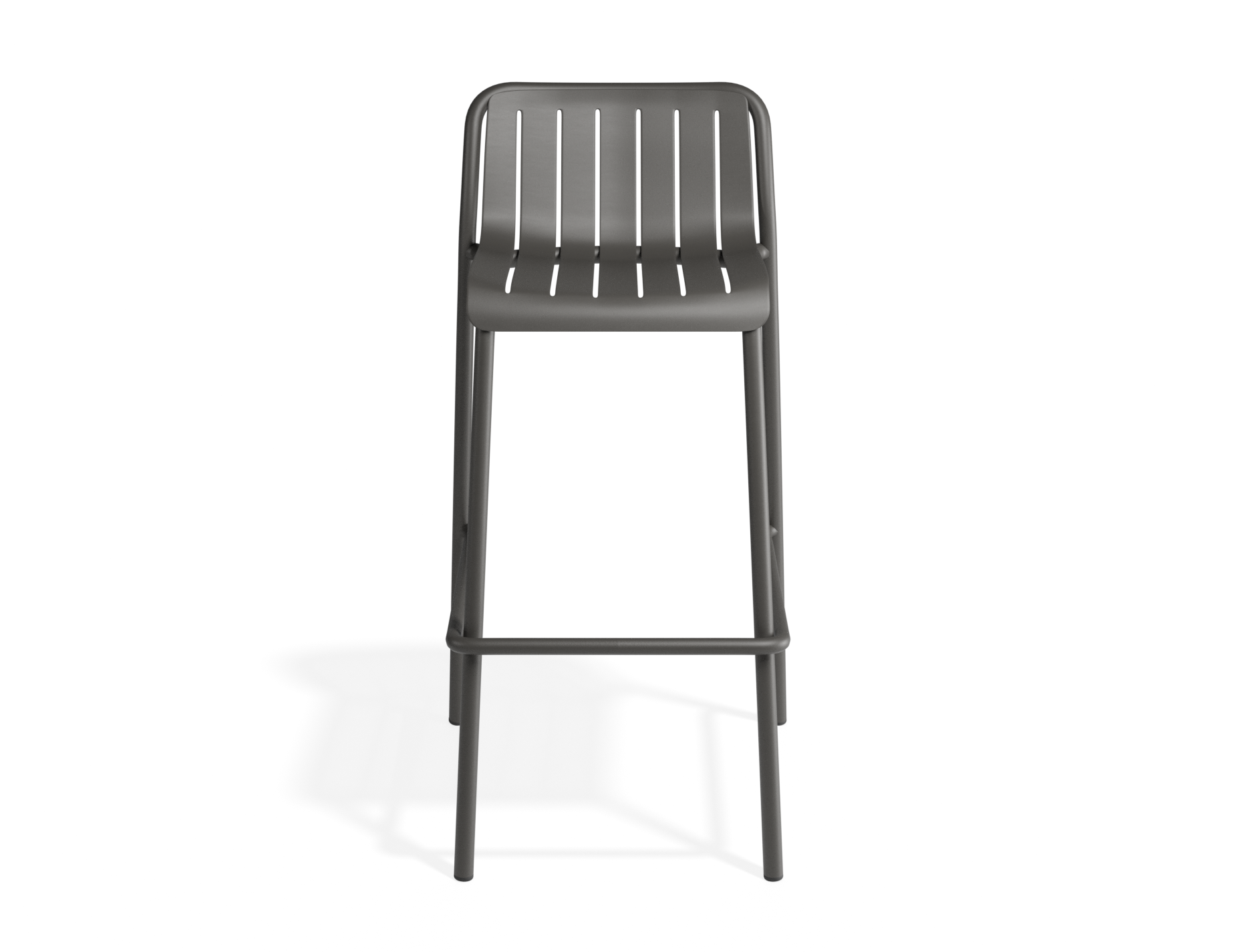 Roku Bar Stool - Outdoor - Matt Charcoal