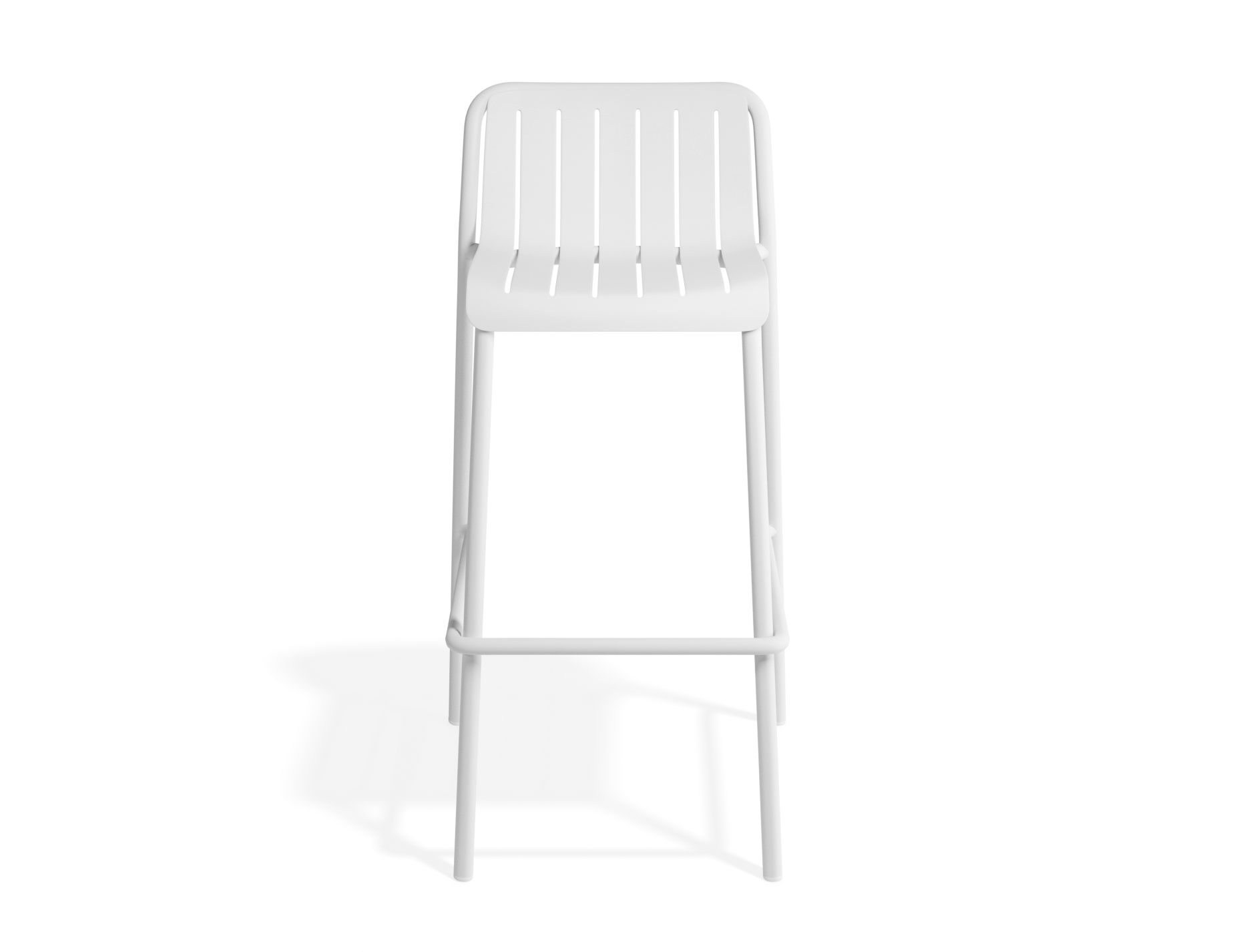 Roku Bar Stool - Outdoor - Matte White