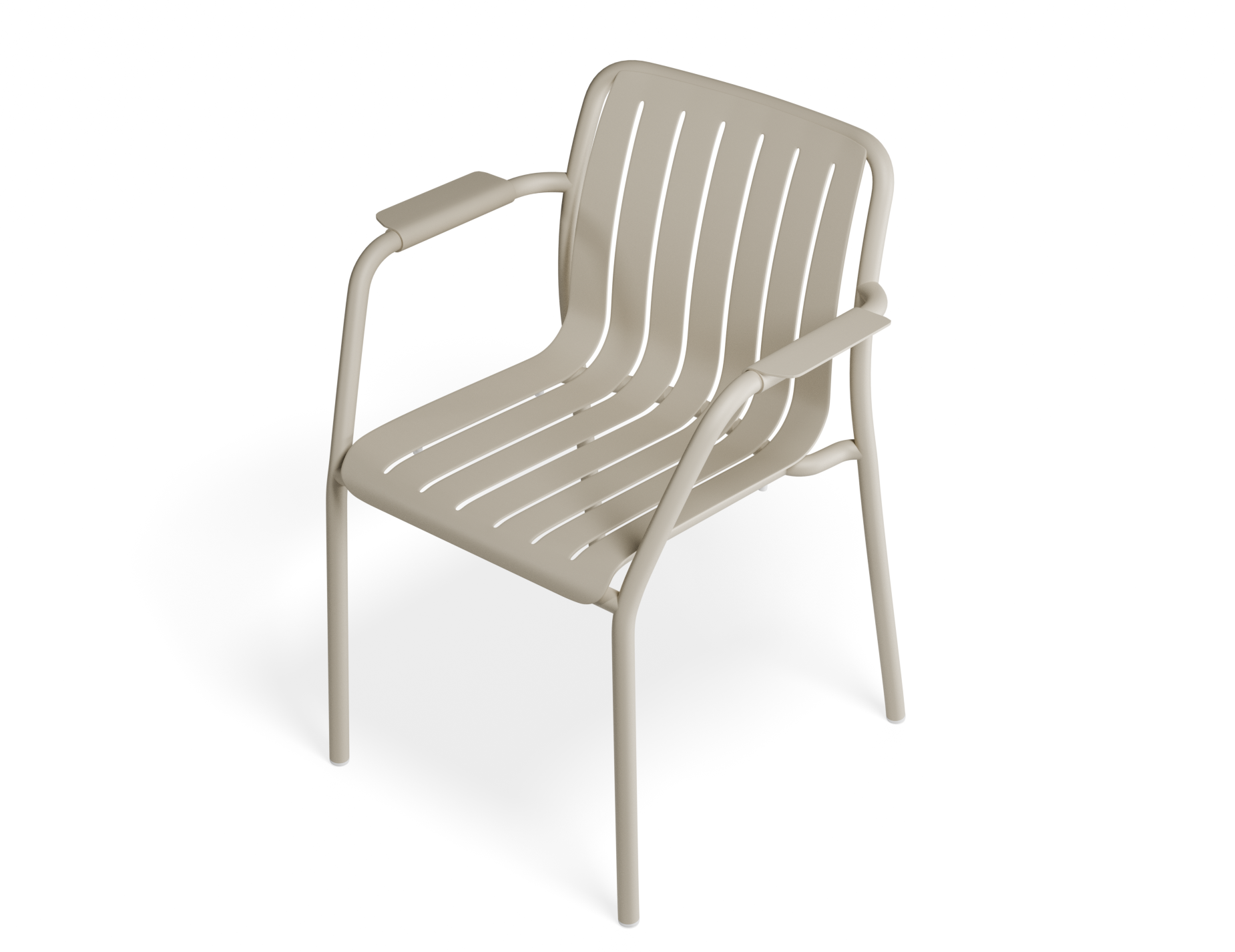 Roku Dining Armchair - Outdoor - Matt Latte