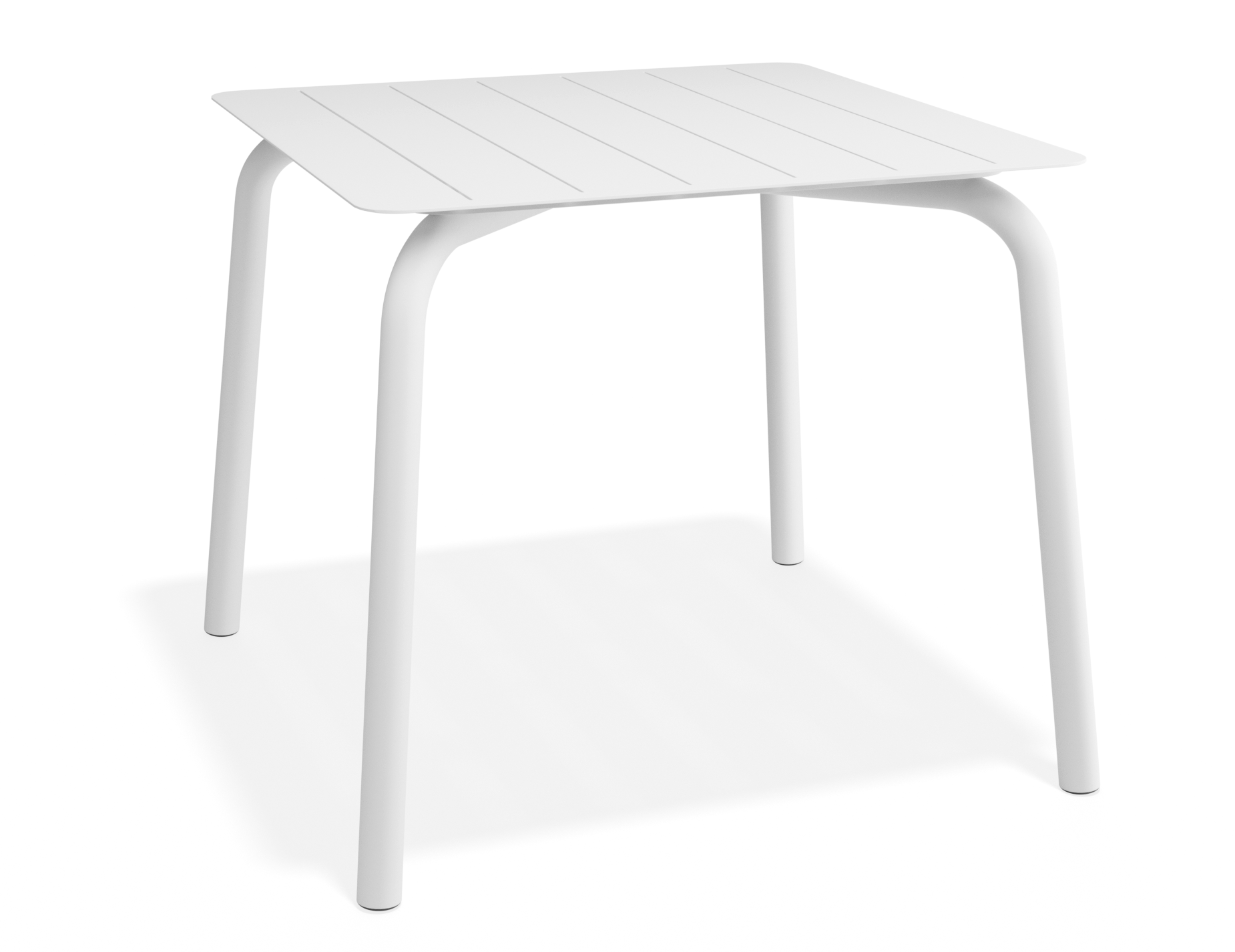 Roku Square Dining Table - Outdoor - Matte White