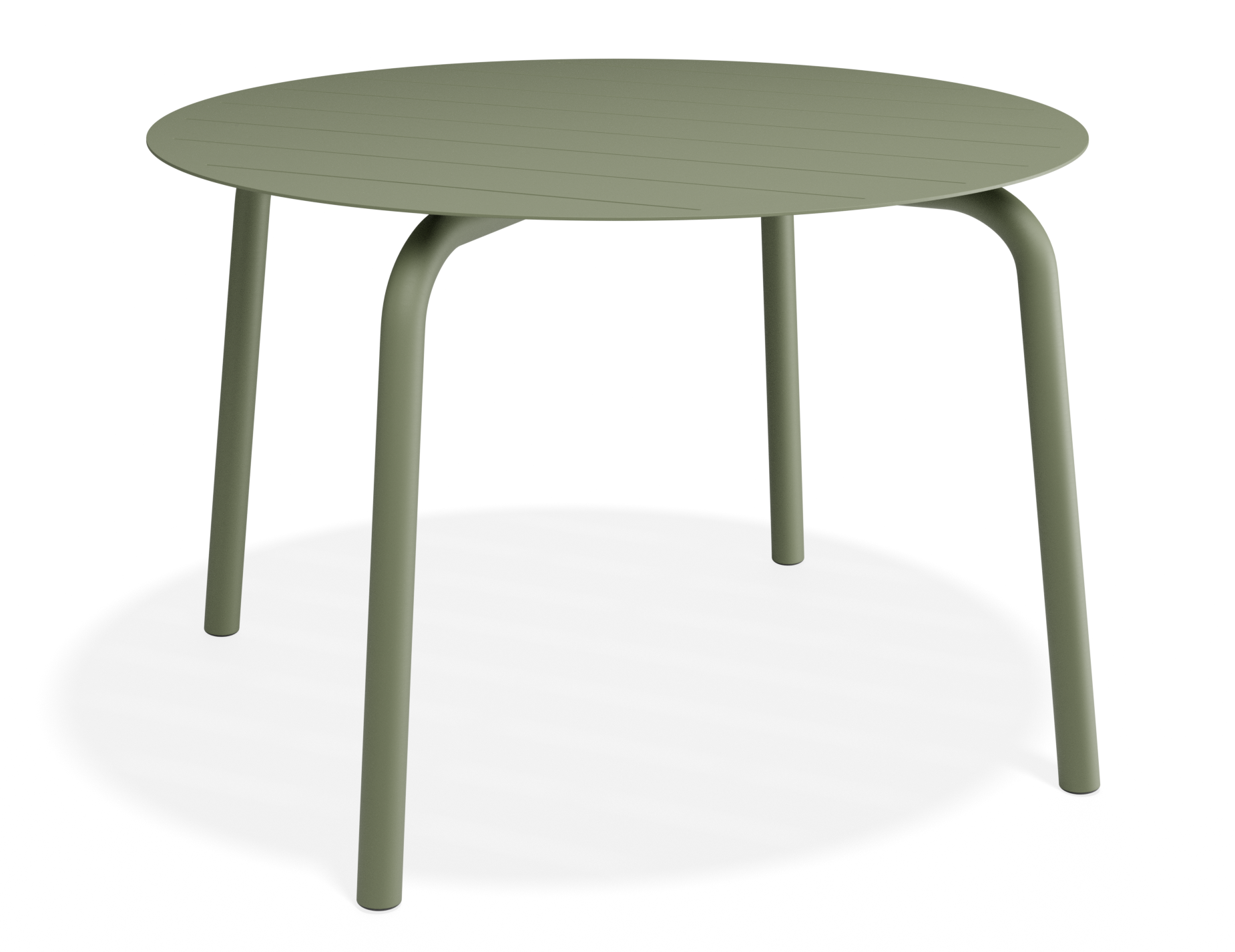 Roku Round Dining Table - Outdoor - Matte Eucalyptus Green