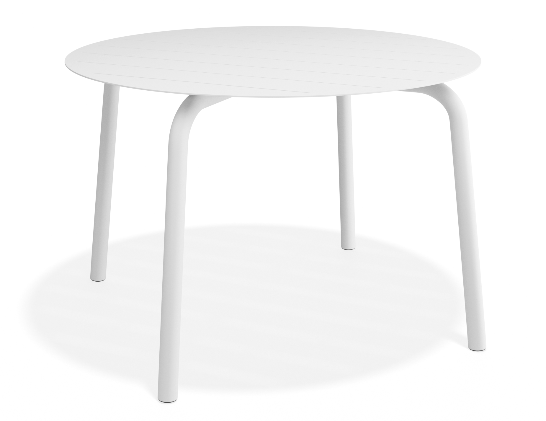 Roku Round Dining Table - Outdoor - Matte White