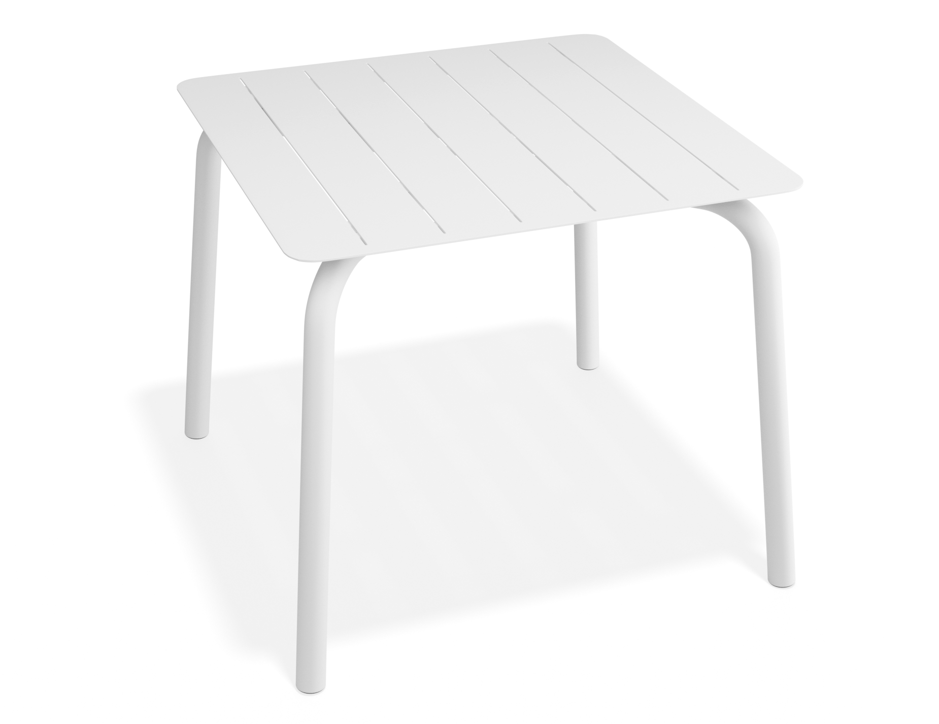 Roku Square Dining Table - Outdoor - Matte White
