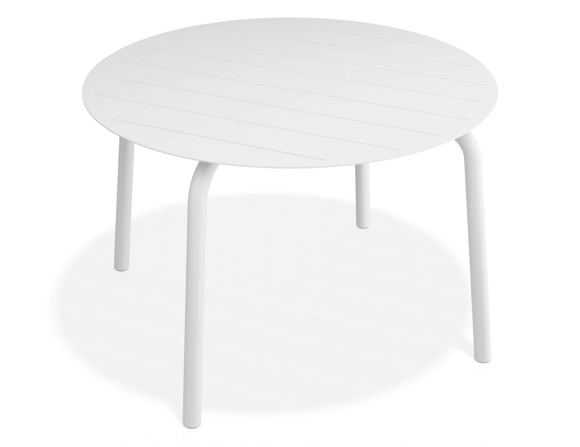 Roku Round Dining Table - Outdoor - Matte White