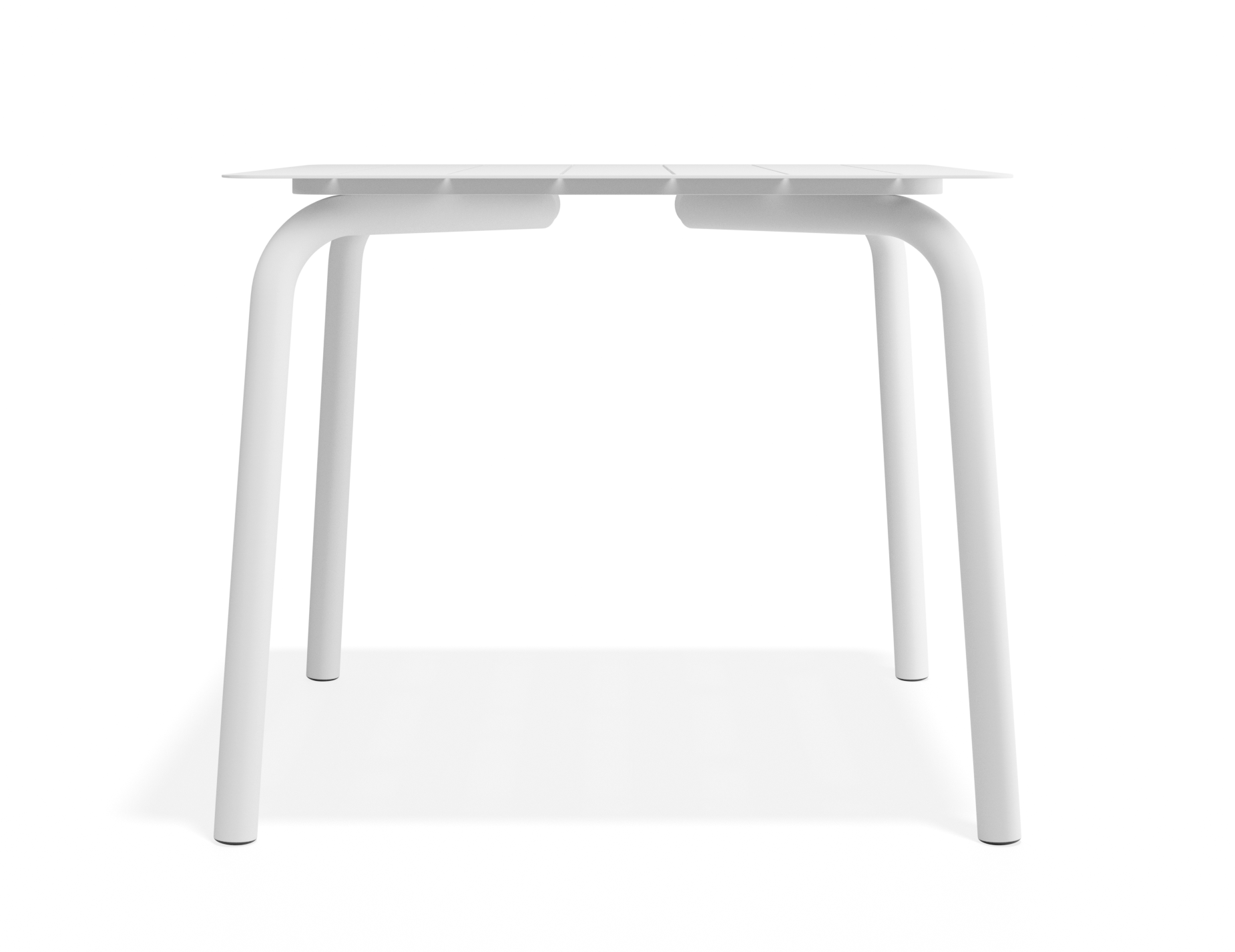 Roku Square Dining Table - Outdoor - Matte White